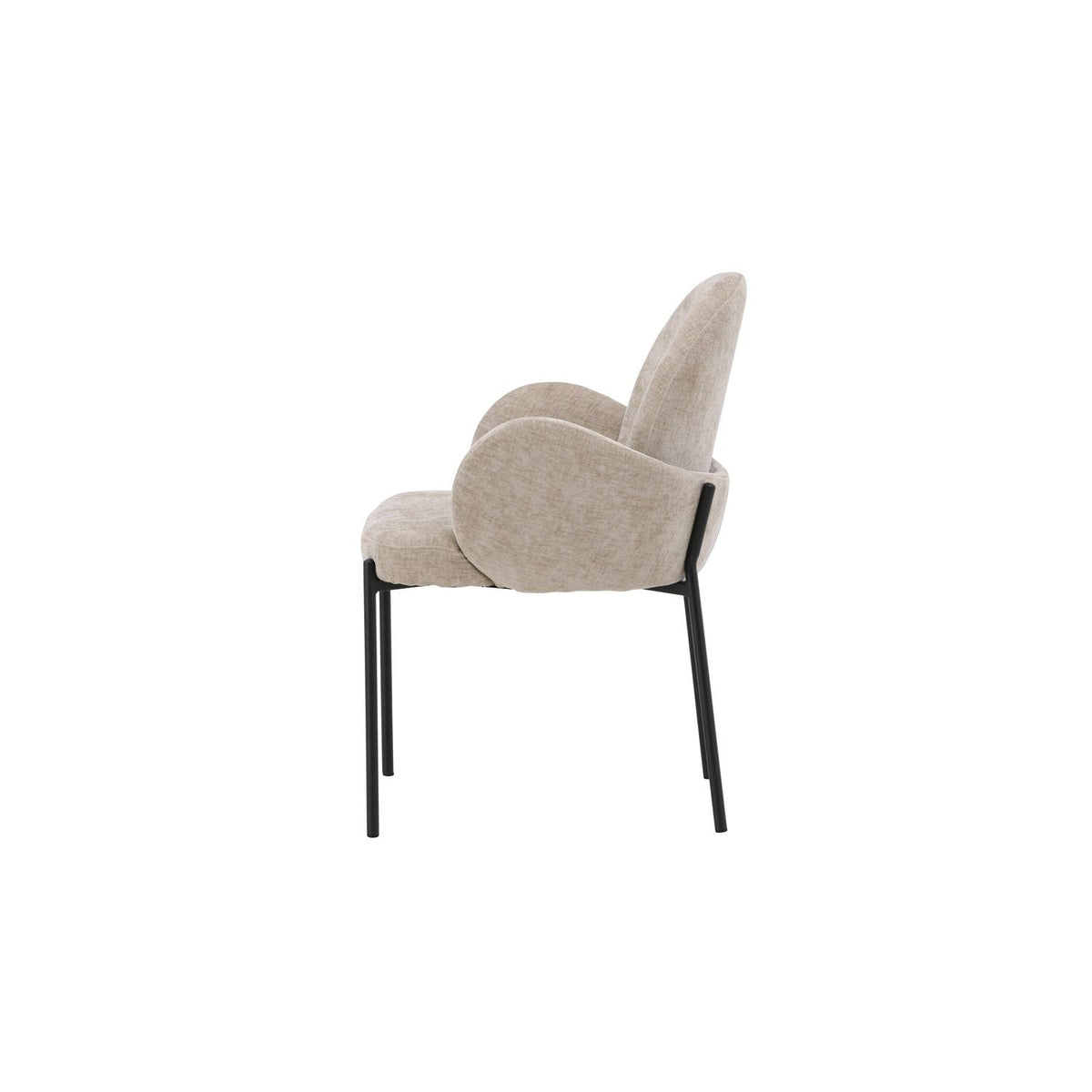 2er-Set Esszimmerstühle Blom mit Armlehnen - Beige-Esszimmerstühle-Venture Home-le canapé