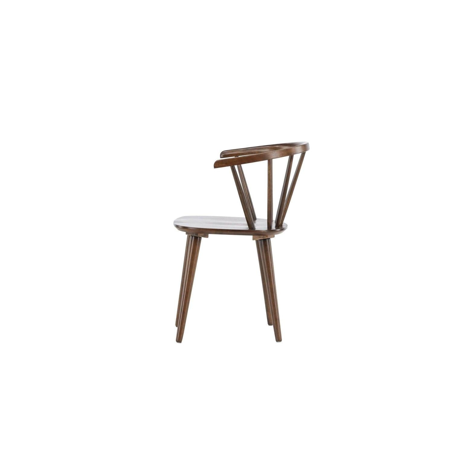 2er-Set Esszimmerstühle Bobby aus Gummibaumholz - Mokka-Holzstühle-Venture Home-le canapé