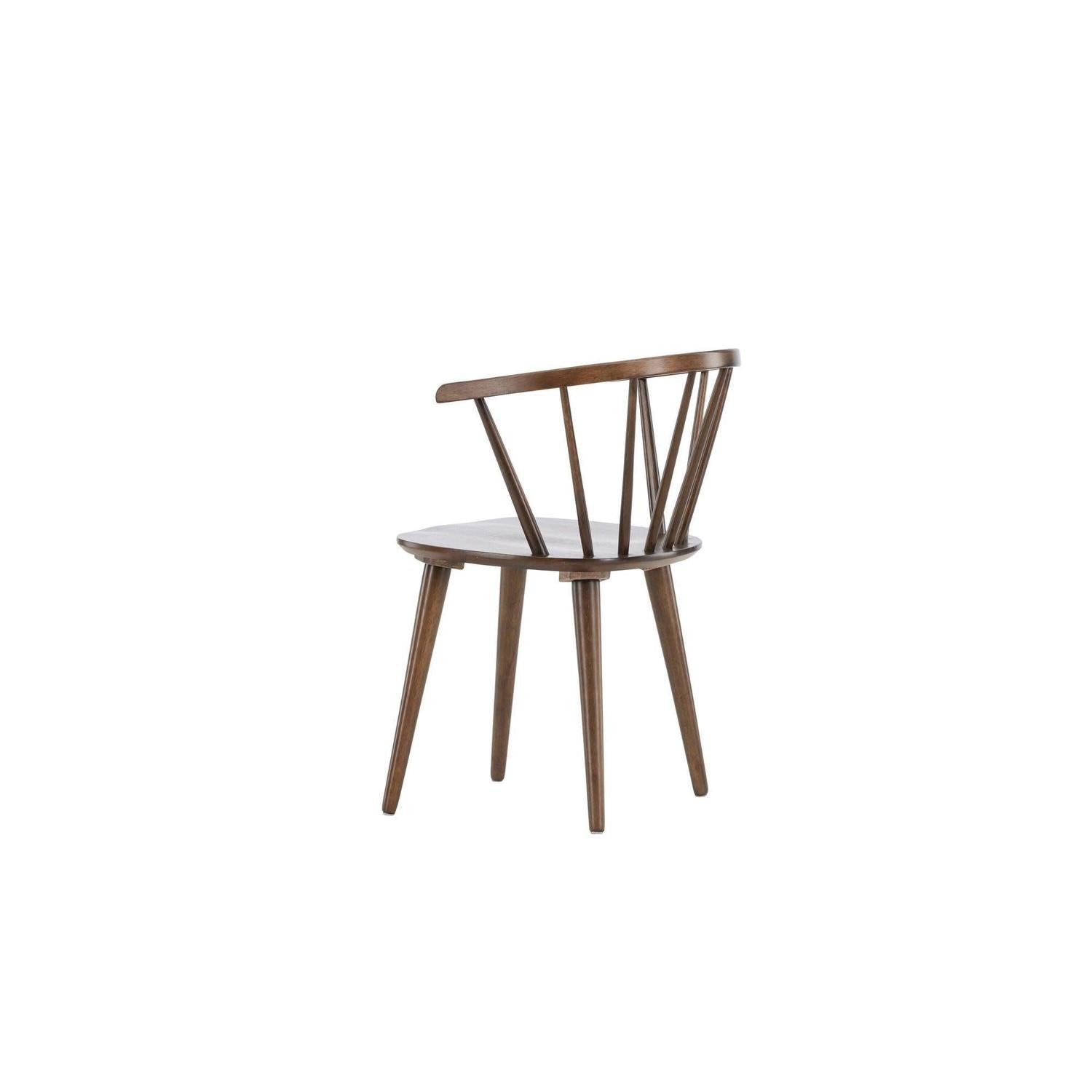 2er-Set Esszimmerstühle Bobby aus Gummibaumholz - Mokka-Holzstühle-Venture Home-le canapé