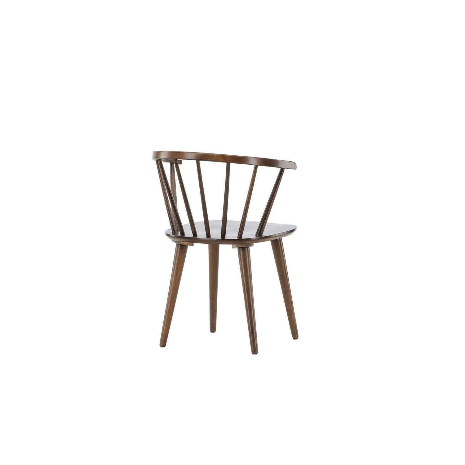 2er-Set Esszimmerstühle Bobby aus Gummibaumholz - Mokka-Holzstühle-Venture Home-le canapé