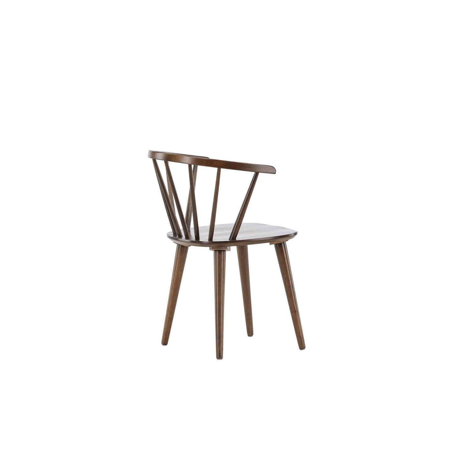 2er-Set Esszimmerstühle Bobby aus Gummibaumholz - Mokka-Holzstühle-Venture Home-le canapé
