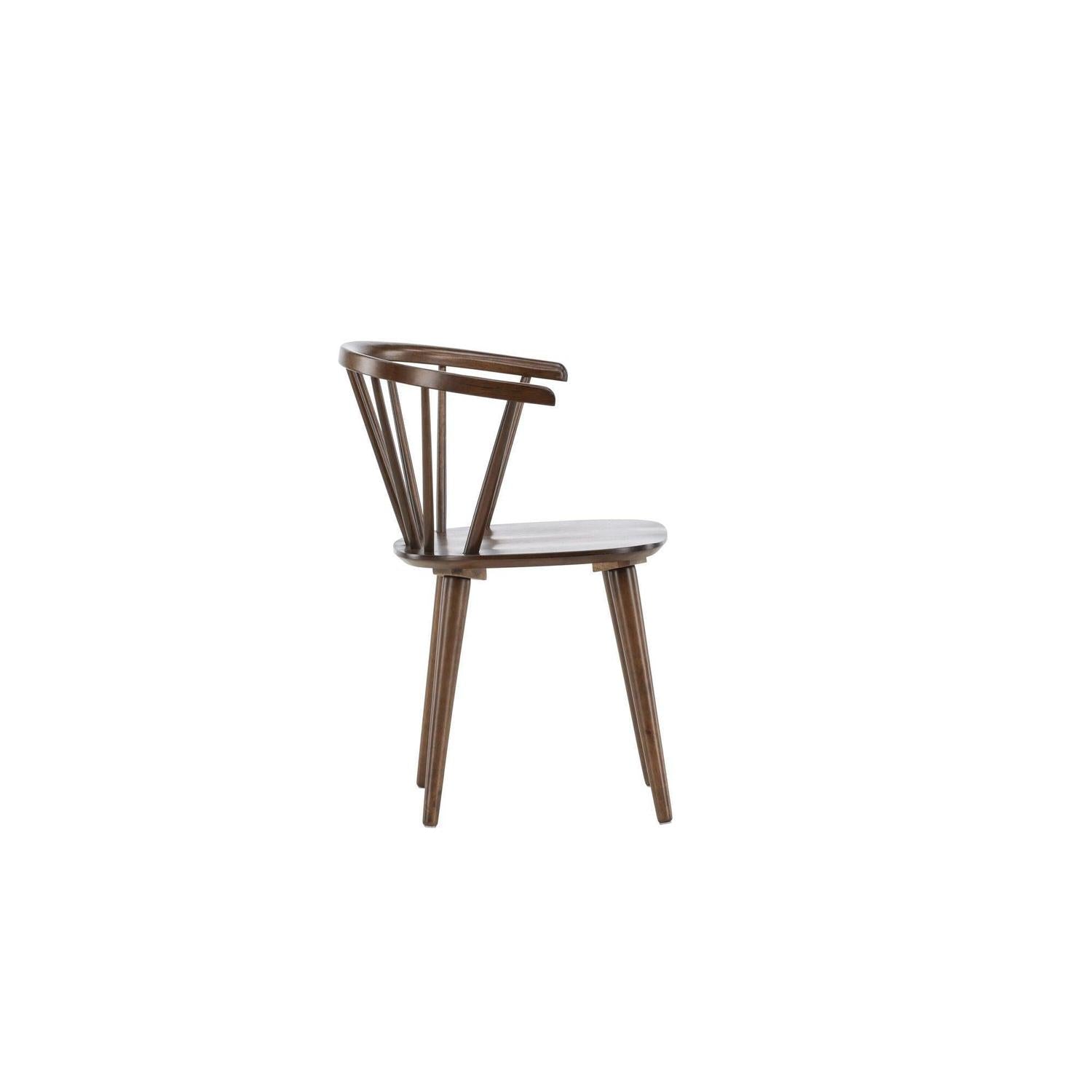 2er-Set Esszimmerstühle Bobby aus Gummibaumholz - Mokka-Holzstühle-Venture Home-le canapé