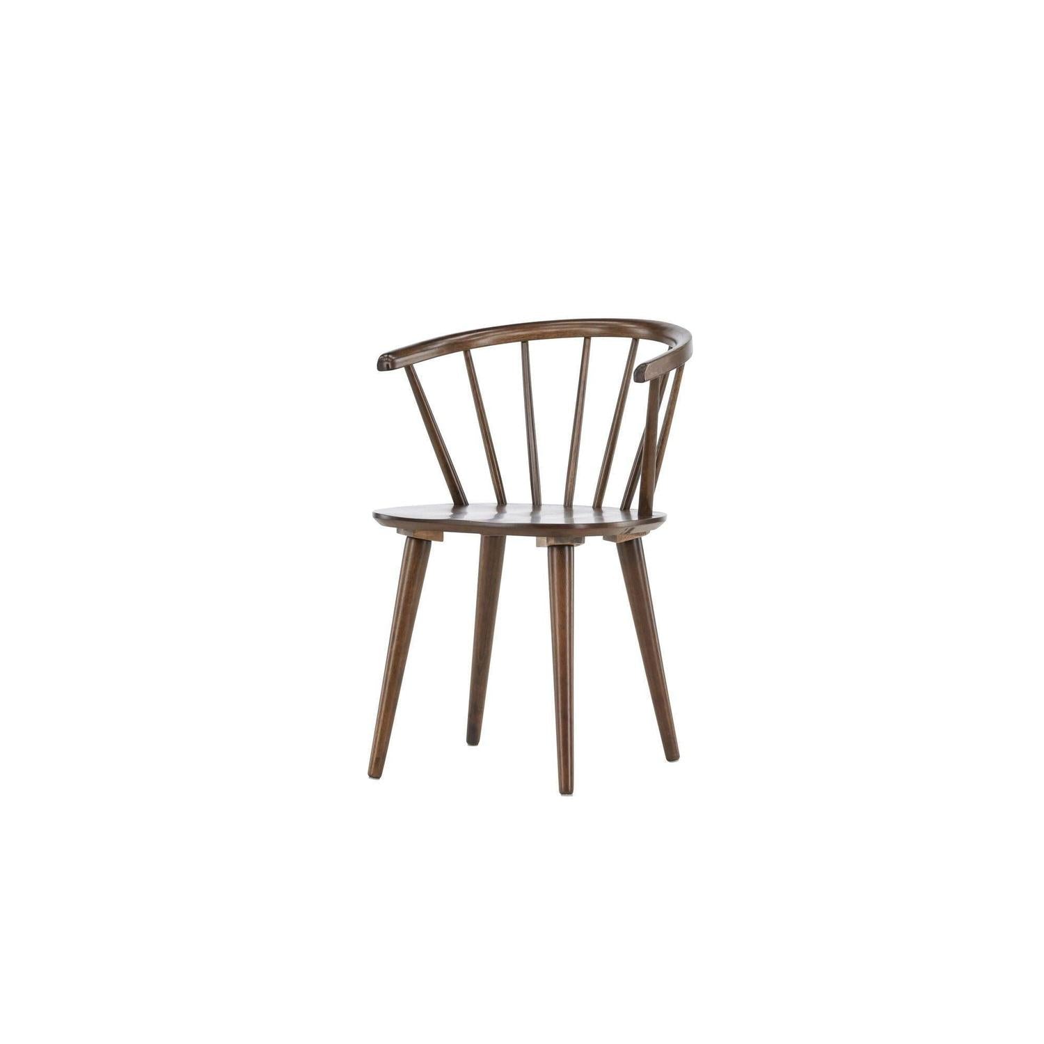 2er-Set Esszimmerstühle Bobby aus Gummibaumholz - Mokka-Holzstühle-Venture Home-le canapé