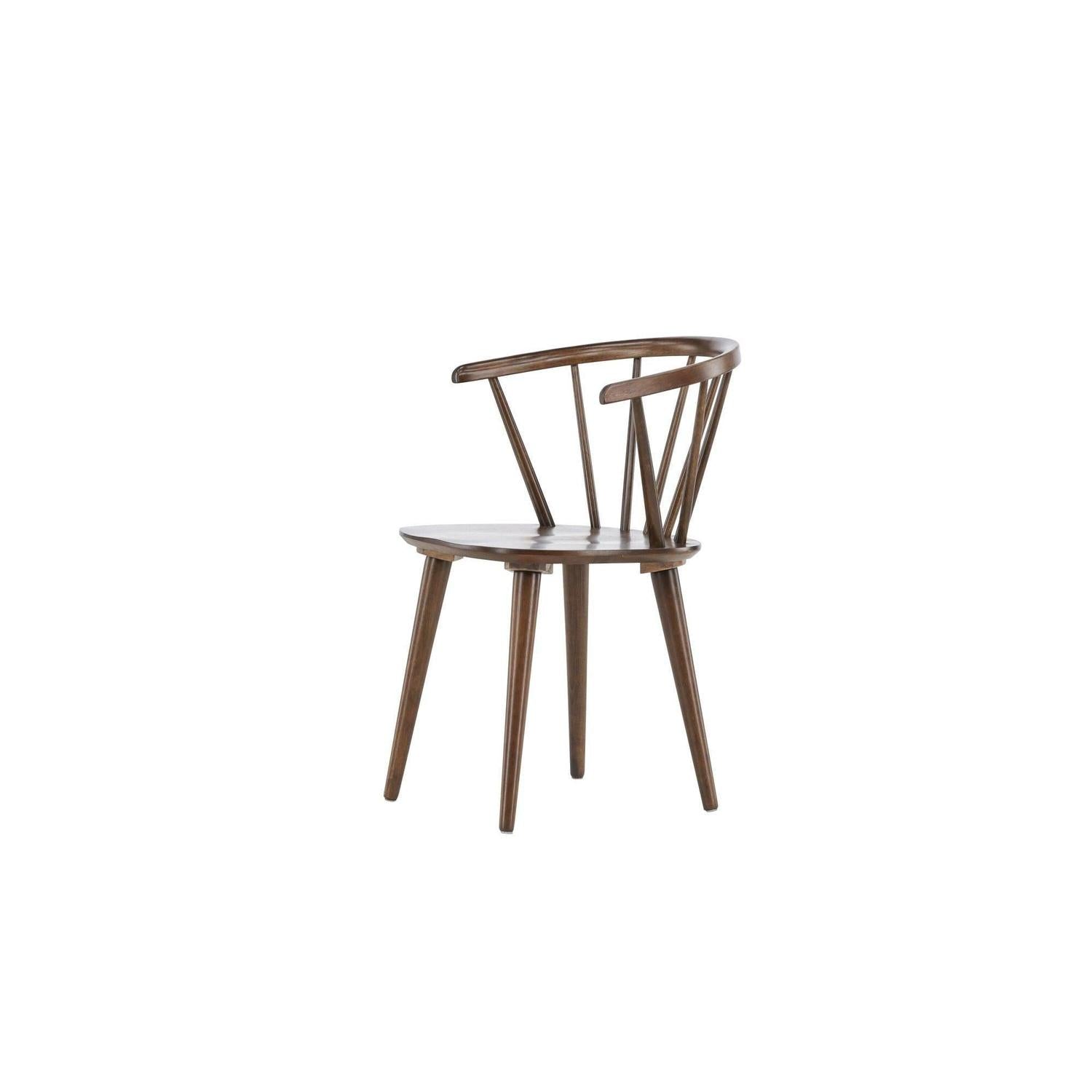 2er-Set Esszimmerstühle Bobby aus Gummibaumholz - Mokka-Holzstühle-Venture Home-le canapé