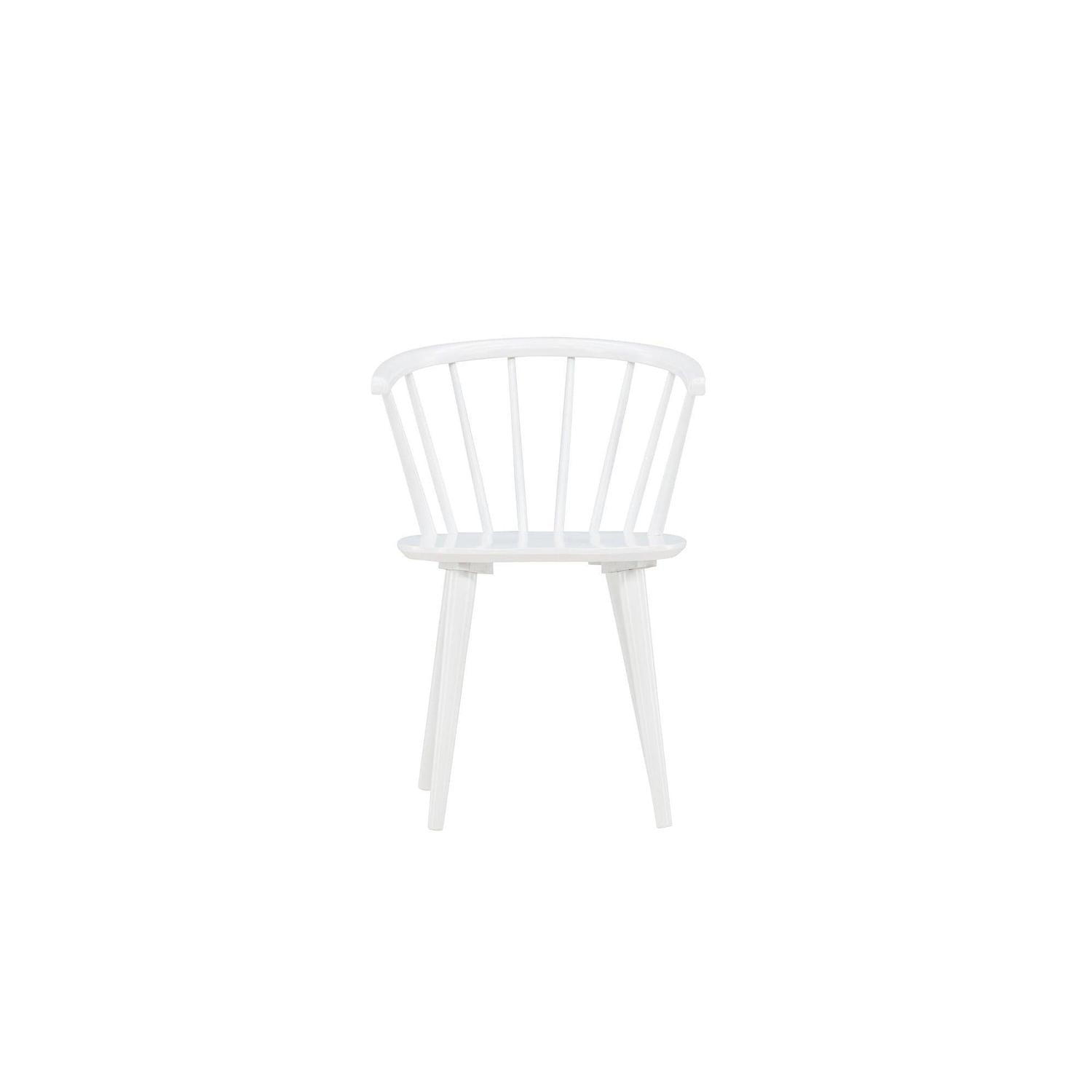 2er-Set Esszimmerstühle Bobby aus Gummibaumholz - Weiß-Holzstühle-Venture Home-le canapé