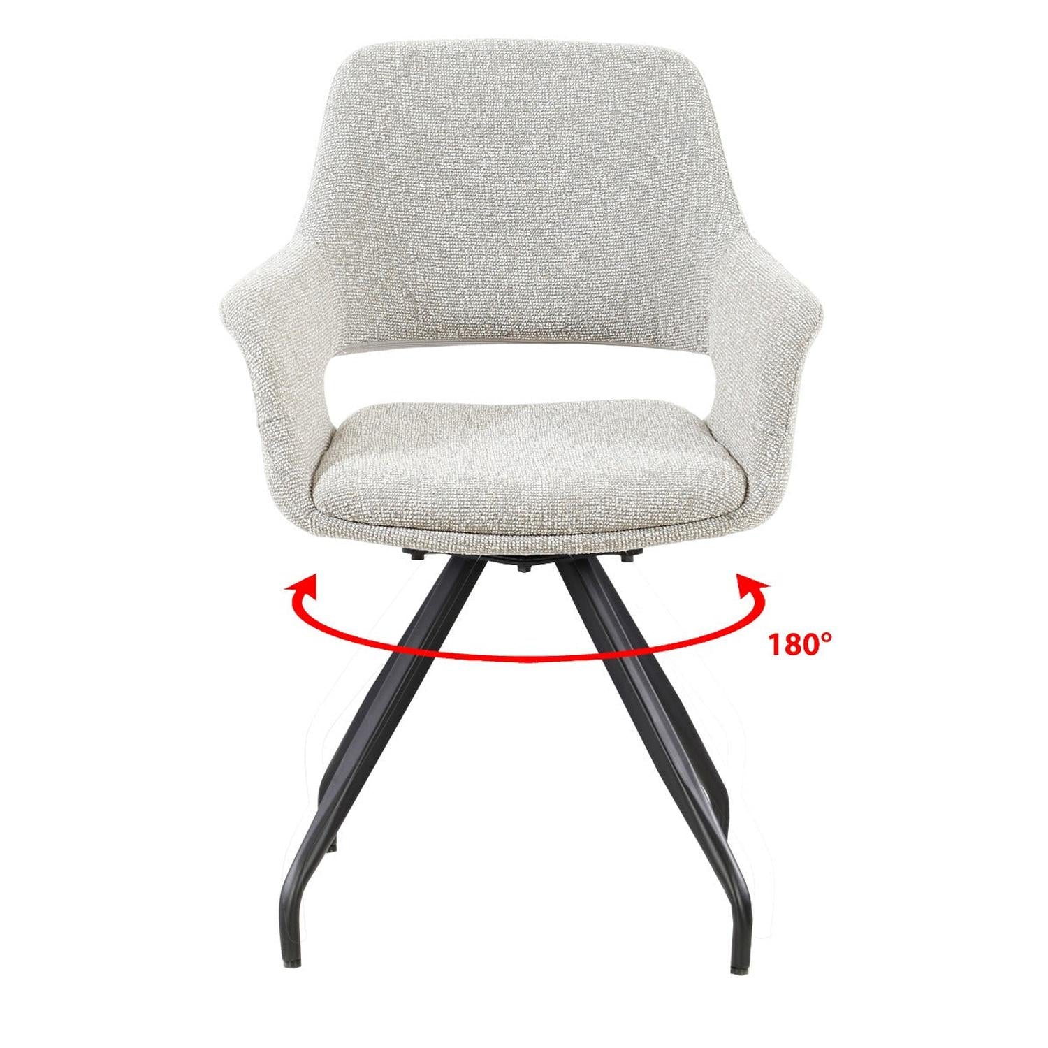2er-Set Esszimmerstühle Capp - Beige-Esszimmerstühle-Livingfurn-le canapé