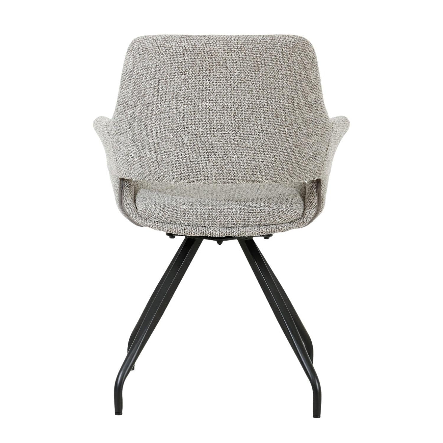 2er-Set Esszimmerstühle Capp - Grau-Esszimmerstühle-Livingfurn-le canapé