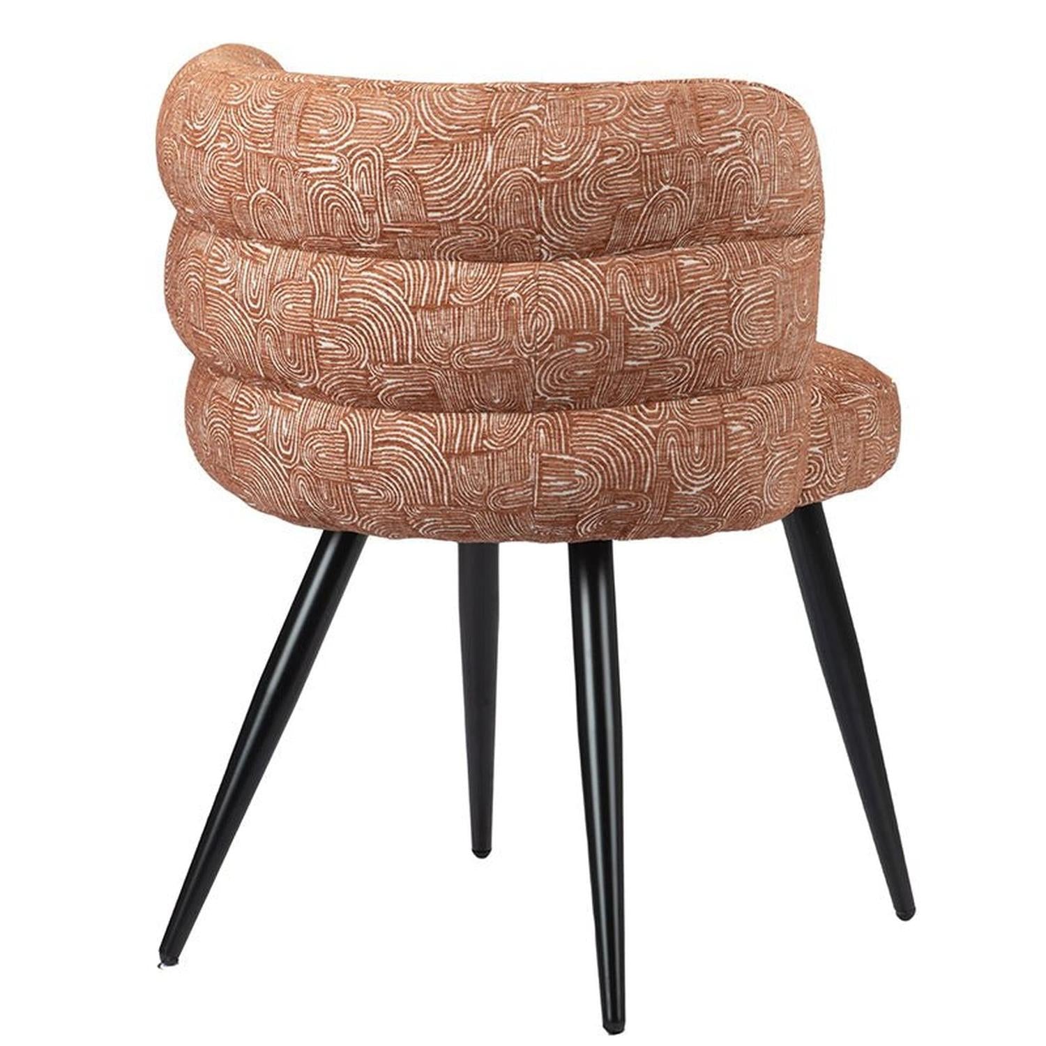 2er-Set Esszimmerstühle Cloud - Safiya Terracotta-Polsterstühle-Pole to Pole-le canapé
