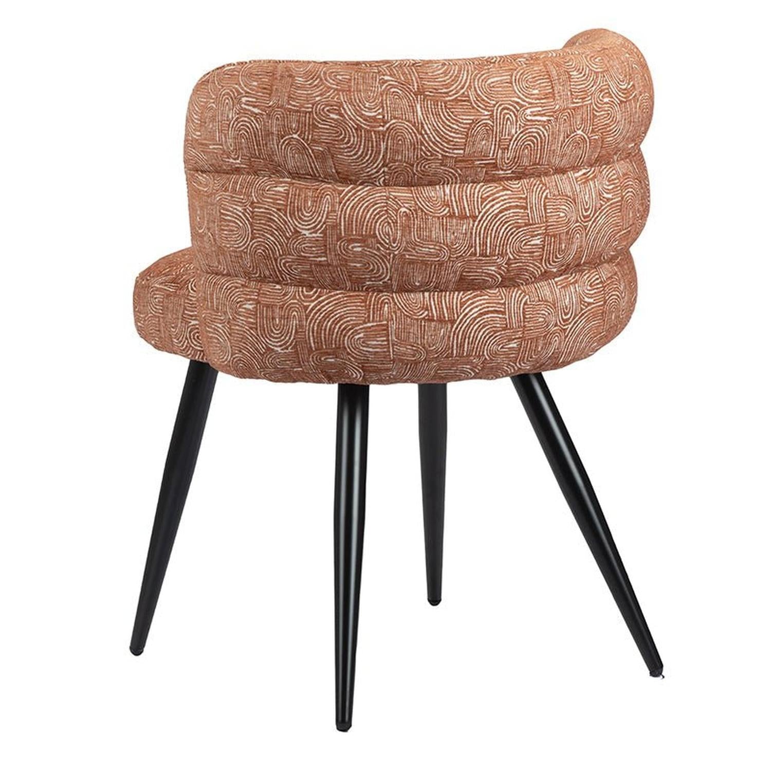 2er-Set Esszimmerstühle Cloud - Safiya Terracotta-Polsterstühle-Pole to Pole-le canapé