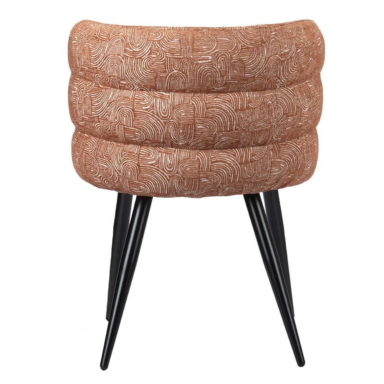 2er-Set Esszimmerstühle Cloud - Safiya Terracotta-Polsterstühle-Pole to Pole-le canapé