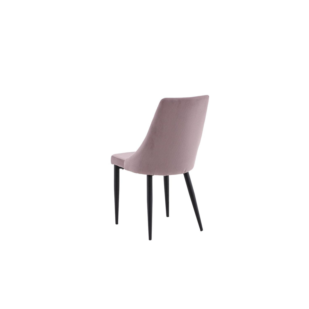 2er-Set Esszimmerstühle Leone aus Cord - Rosa-Esszimmerstühle-Venture Home-le canapé