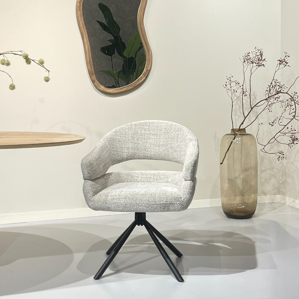 2er-Set Esszimmerstühle Linn - Hellgrau-Esszimmerstühle-Livingfurn-le canapé