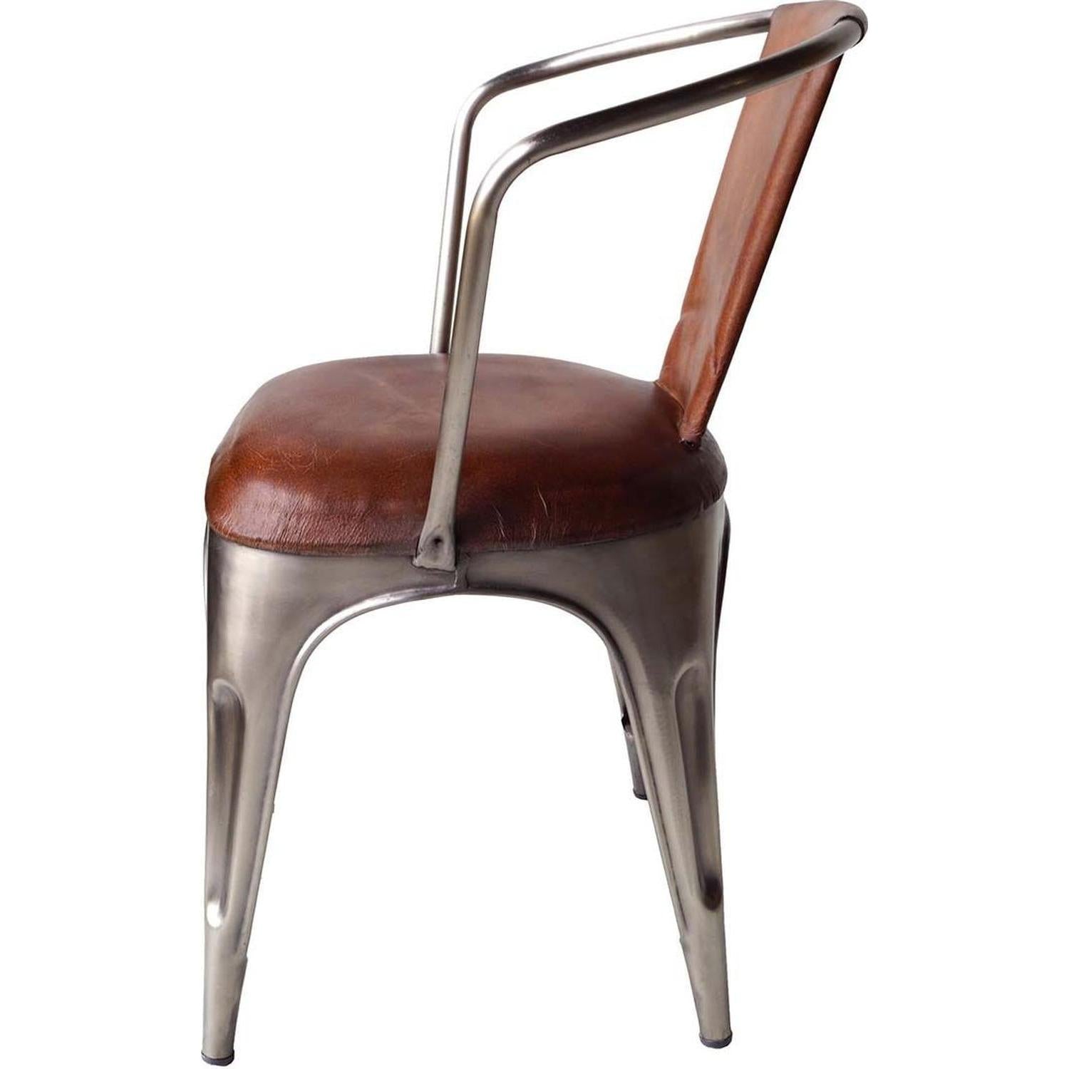 2er-Set Esszimmerstühle Living gepolstert - Braun/glänzend-Armlehnenstühle-Trademark Living-le canapé