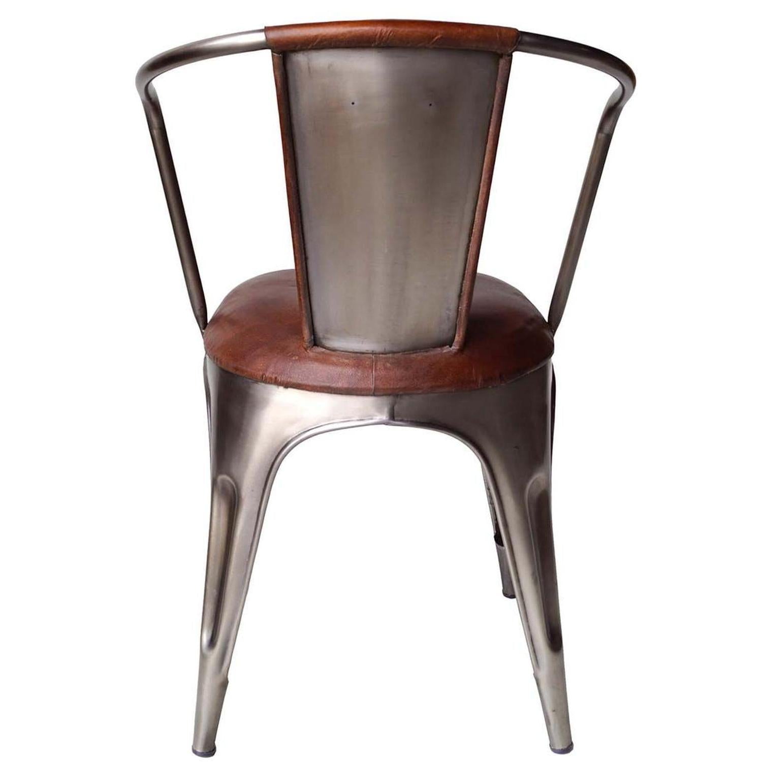2er-Set Esszimmerstühle Living gepolstert - Braun/glänzend-Armlehnenstühle-Trademark Living-le canapé