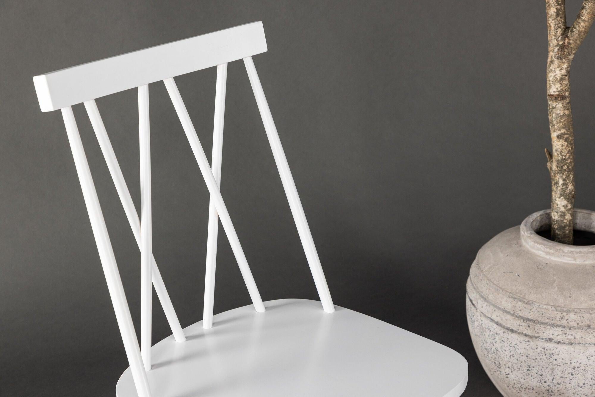 2er-Set Esszimmerstühle Mariette aus Gummibaumholz - Weiß-Holzstühle-Venture Home-le canapé