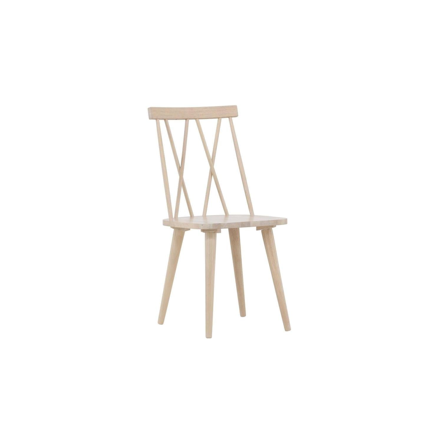 2er-Set Esszimmerstühle Mariette aus Gummibaumholz - Whitewash-Holzstühle-Venture Home-le canapé