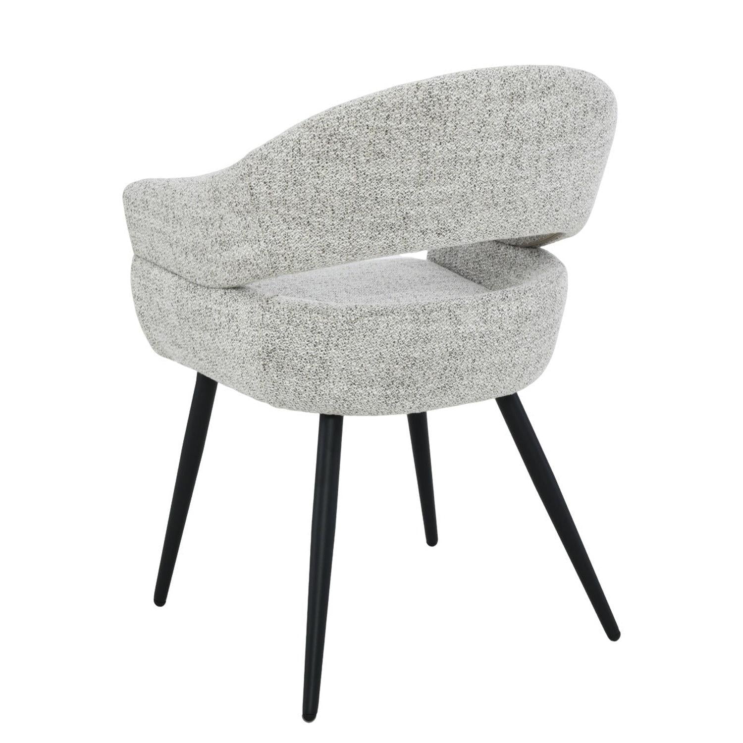 2er-Set Esszimmerstühle Megan - Hellgrau-Esszimmerstühle-Livingfurn-le canapé