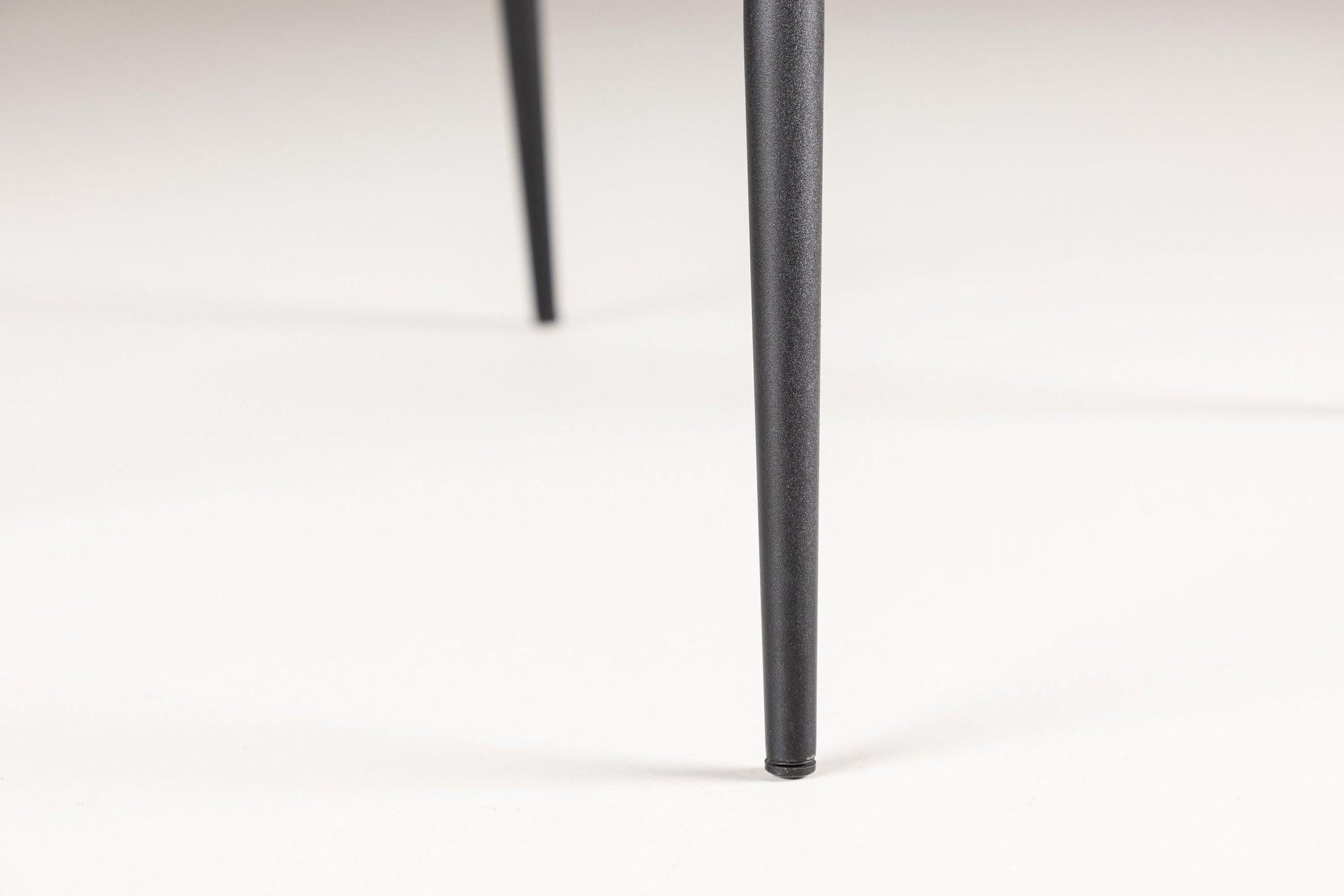 2er-Set Esszimmerstühle Modesto aus Teddy Bouclé - Schwarz-Polsterstühle-Venture Home-le canapé