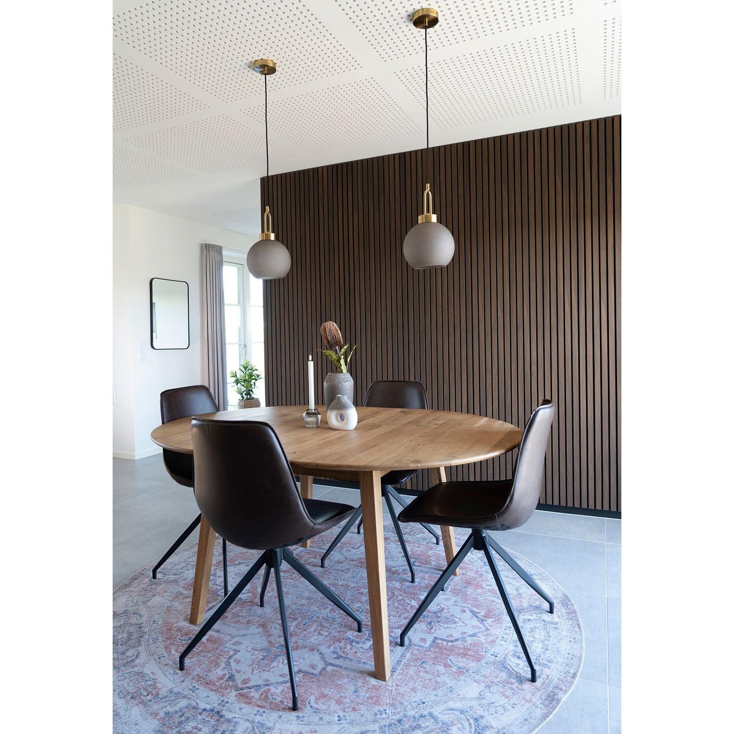 2er-Set Esszimmerstühle Monaco mit Drehfunktion in Lederoptik - Dunkelbraun-Esszimmerstuhl-House Nordic-le canapé