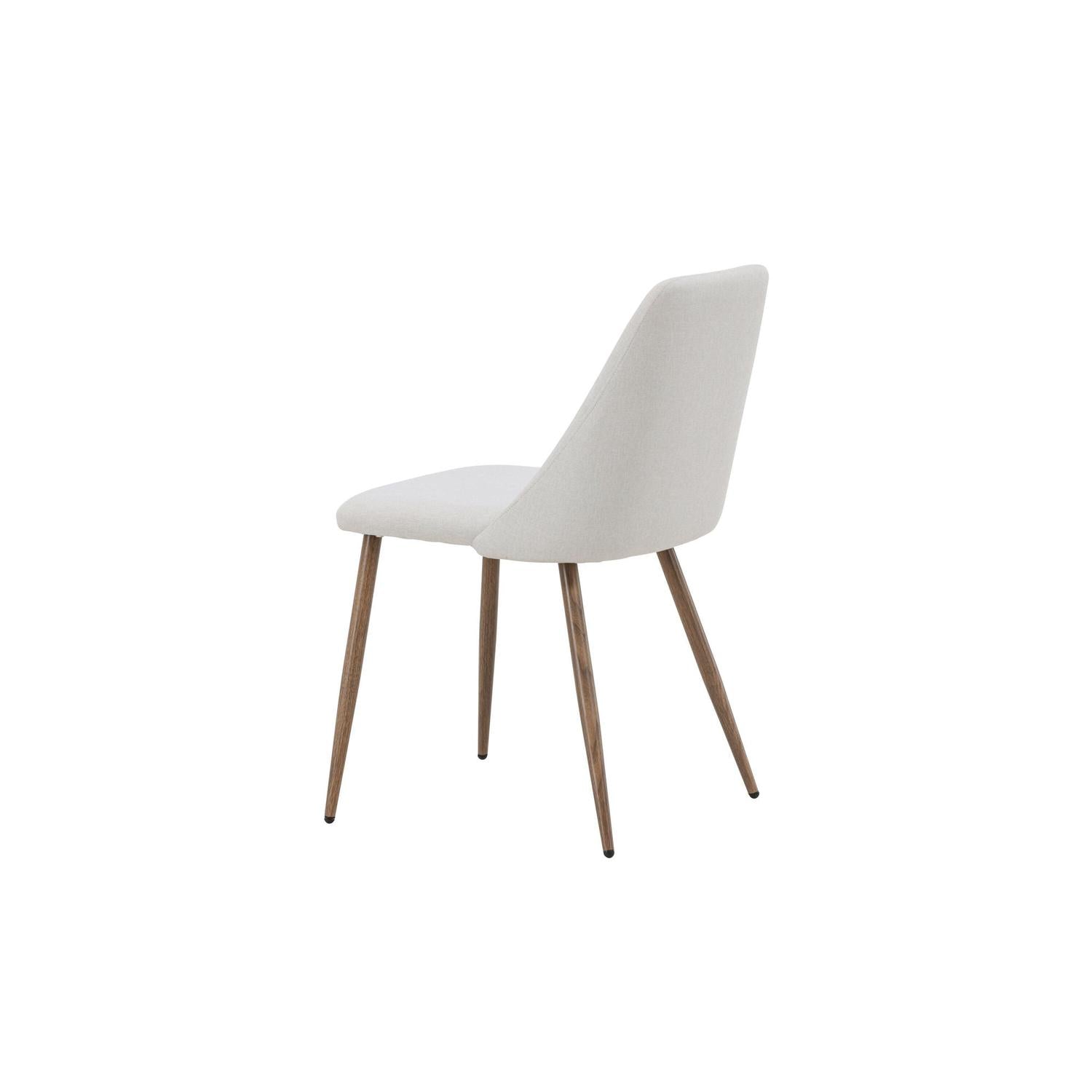 2er-Set Esszimmerstühle Night aus Leinen - Beige & Mokka-Esszimmerstühle-Venture Home-le canapé