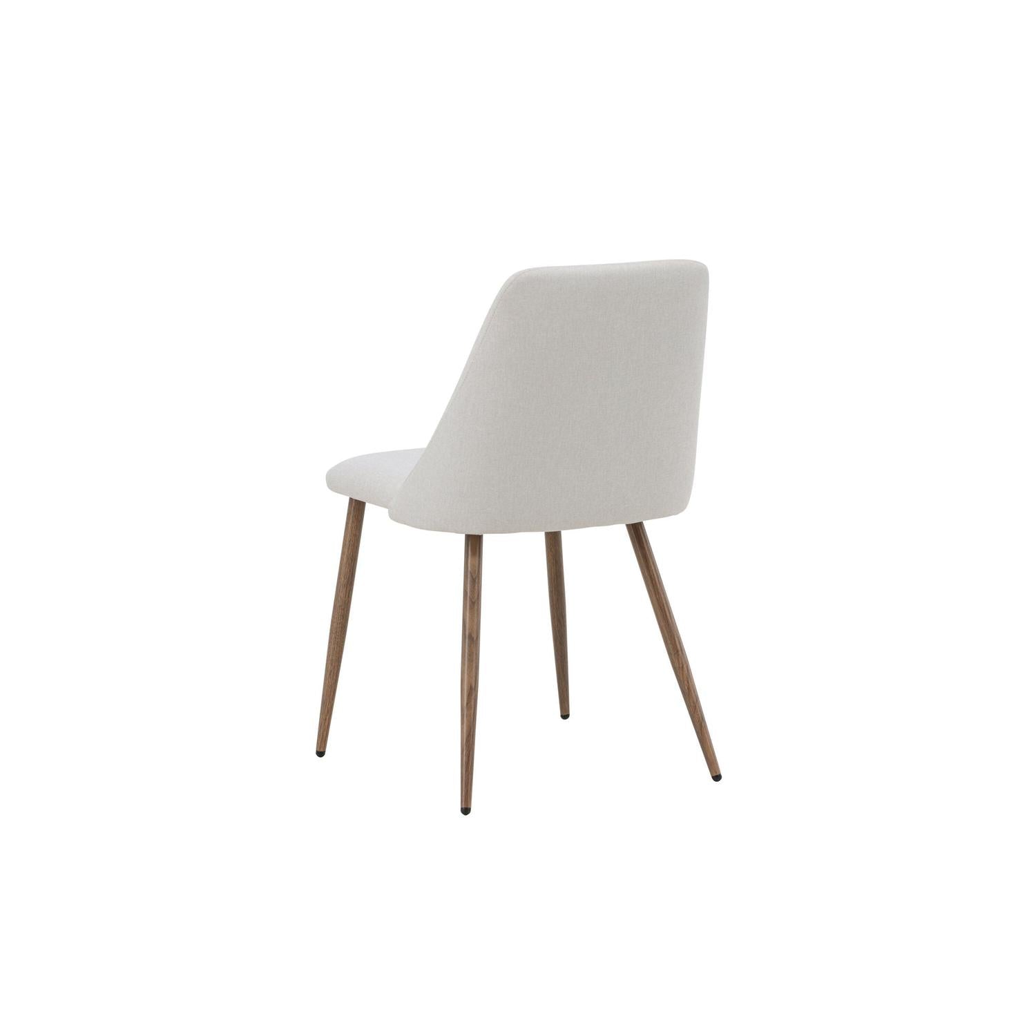 2er-Set Esszimmerstühle Night aus Leinen - Beige & Mokka-Esszimmerstühle-Venture Home-le canapé