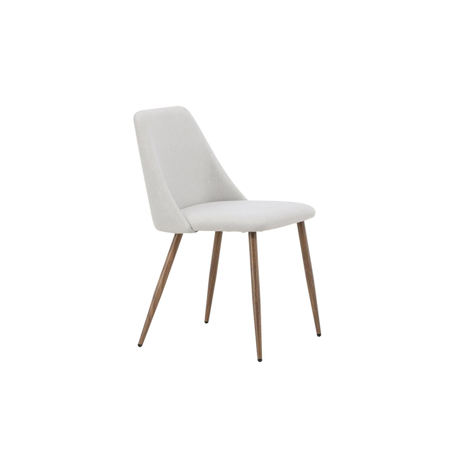 2er-Set Esszimmerstühle Night aus Leinen - Beige & Mokka-Esszimmerstühle-Venture Home-le canapé