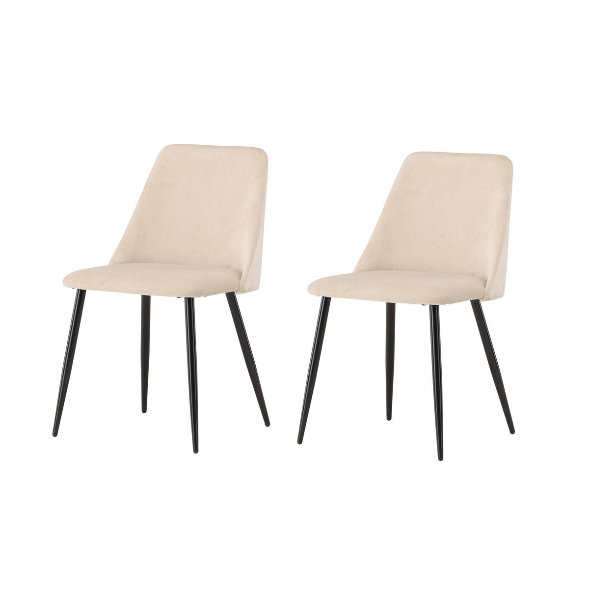 2er-Set Esszimmerstühle Night - Beige-Esszimmerstühle-Venture Home-le canapé
