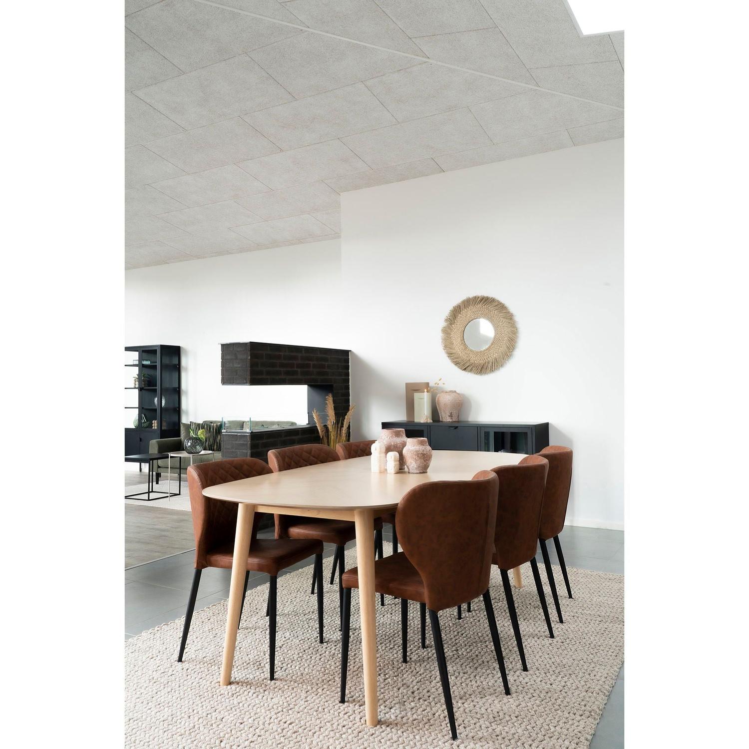 2er-Set Esszimmerstühle Pisa aus Kunstleder - Vintage Braun-Esszimmerstuhl-House Nordic-le canapé