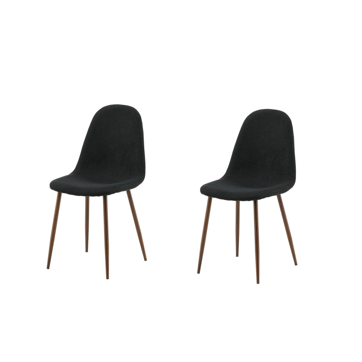 2er-Set Esszimmerstühle Polar - Schwarz-Esszimmerstühle-Venture Home-le canapé