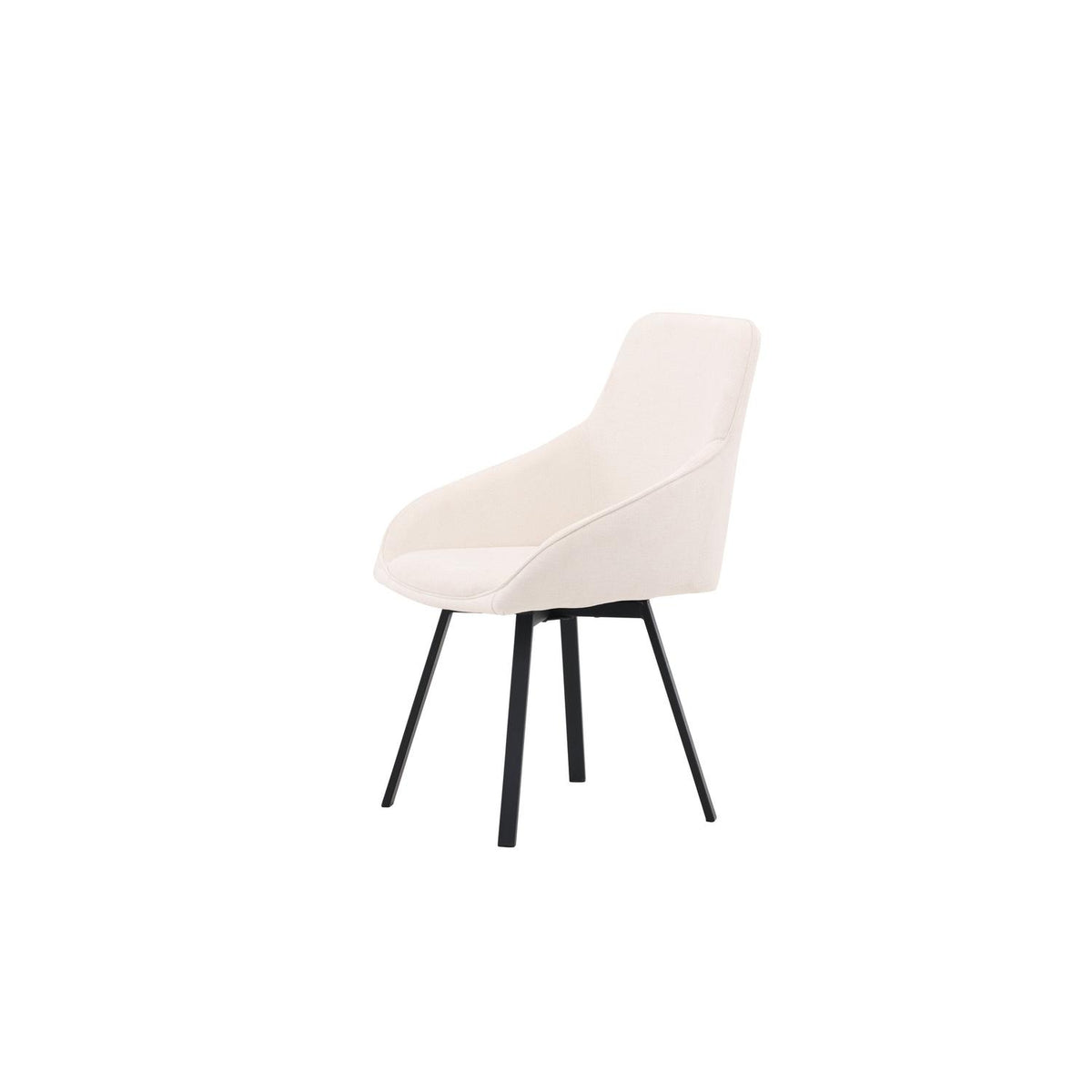 2er-Set Esszimmerstühle Rosie drehbar - Beige-Esszimmerstühle-Venture Home-le canapé