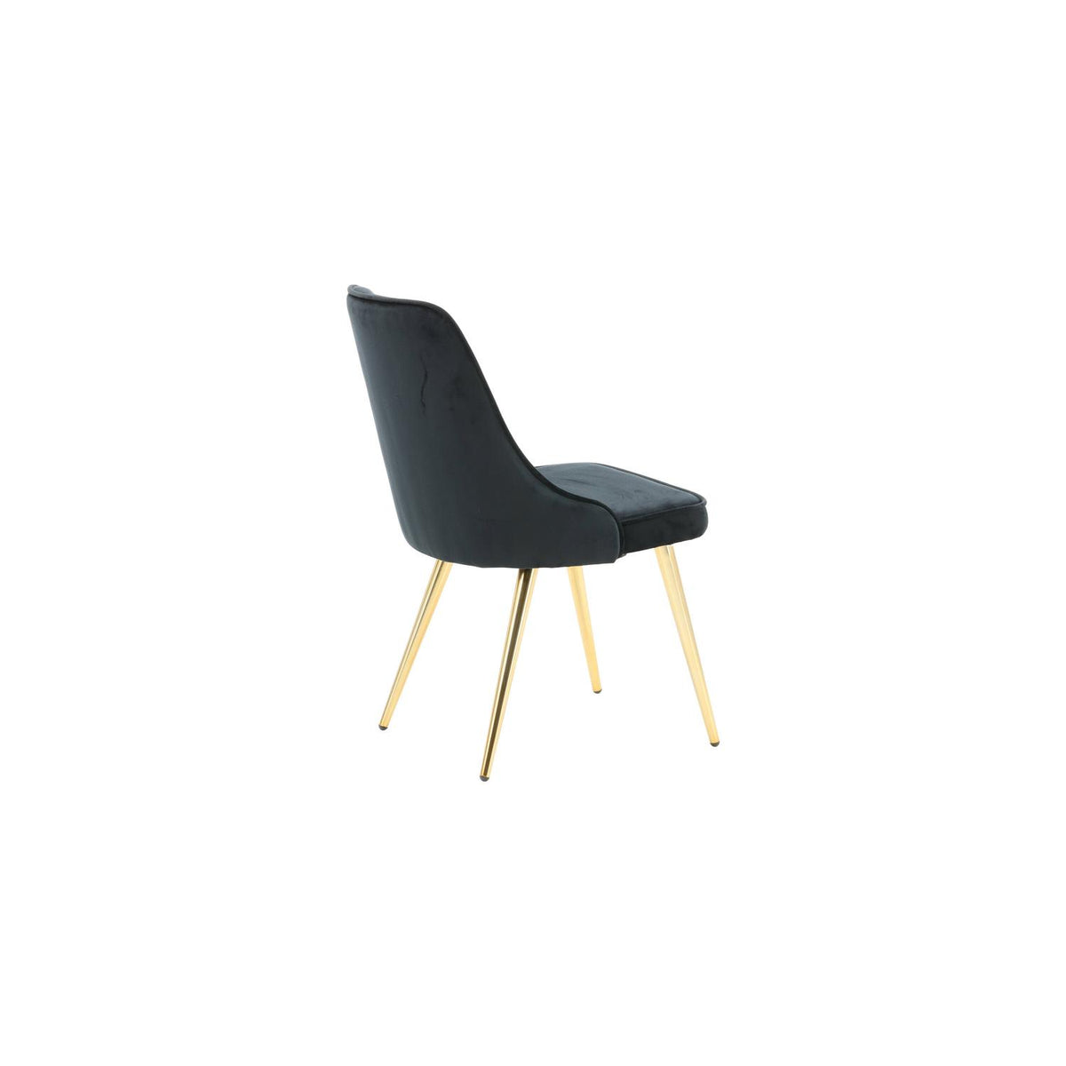 2er-Set Esszimmerstühle Samt Deluxe - Schwarz-Esszimmerstühle-Venture Home-le canapé