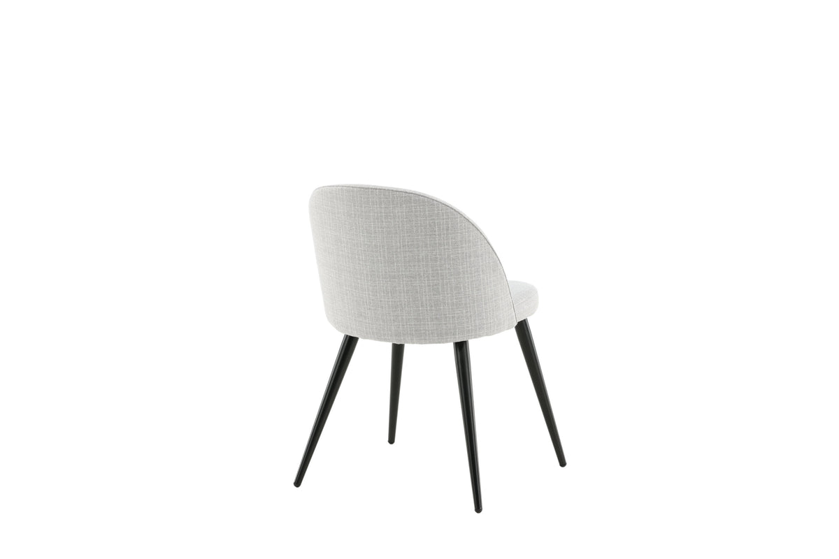 2er-Set Esszimmerstühle Samt gepolstert - Grau-Esszimmerstühle-Venture Home-le canapé