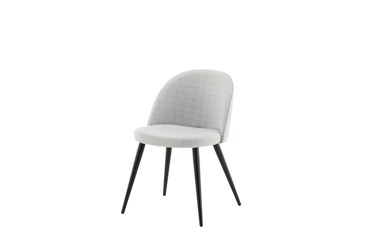 2er-Set Esszimmerstühle Samt gepolstert - Grau-Esszimmerstühle-Venture Home-le canapé