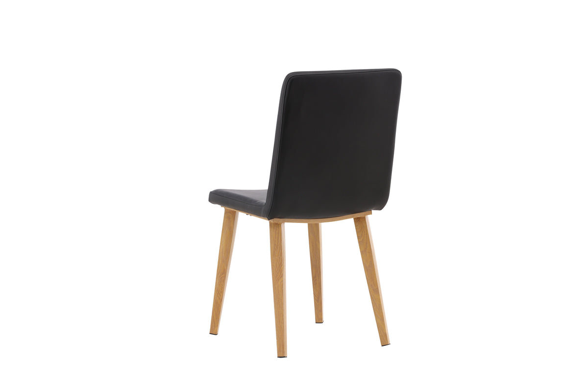 2er-Set Esszimmerstühle Today aus Kunstleder mit Kunstlederbezug - Schwarz-Esszimmerstühle-Venture Home-le canapé