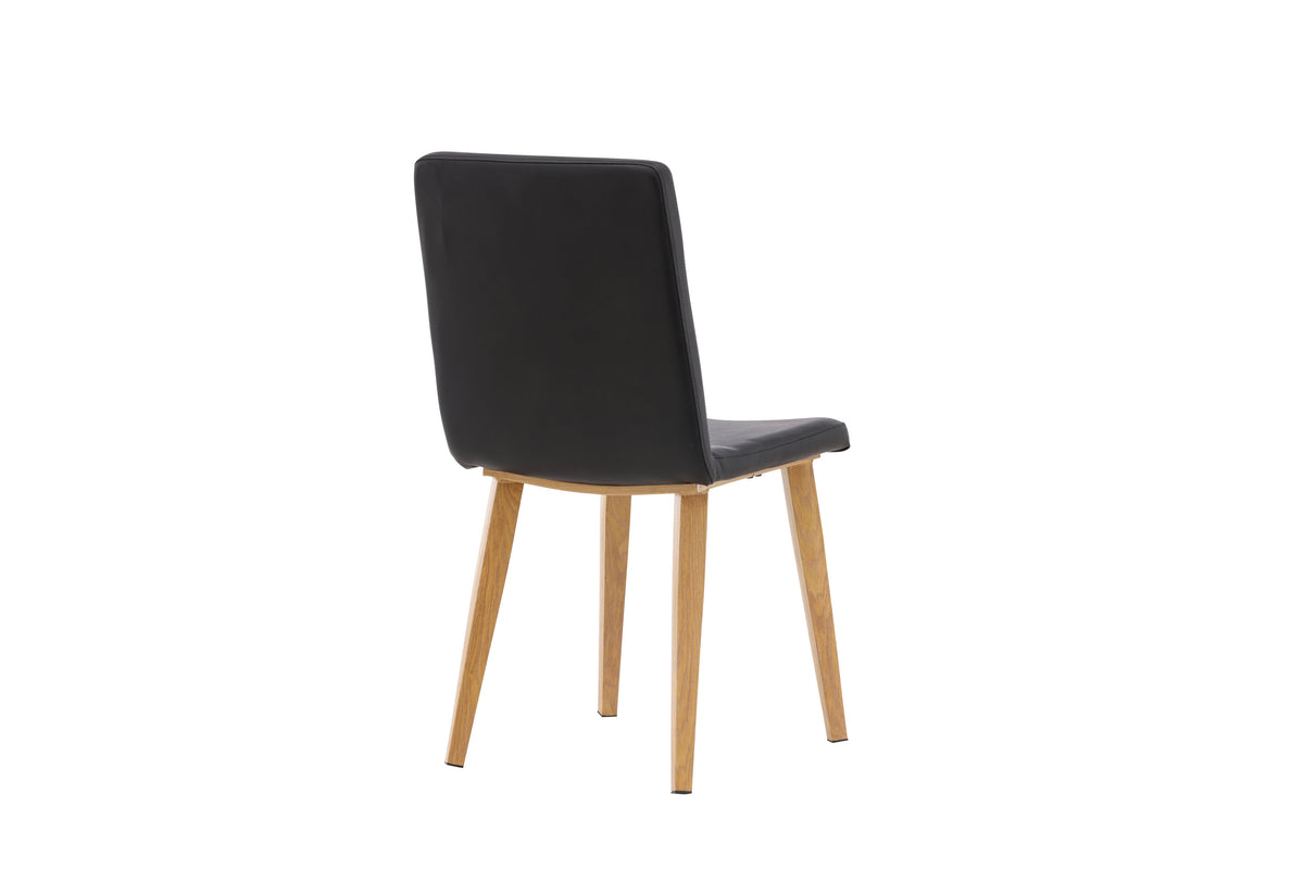 2er-Set Esszimmerstühle Today aus Kunstleder mit Kunstlederbezug - Schwarz-Esszimmerstühle-Venture Home-le canapé