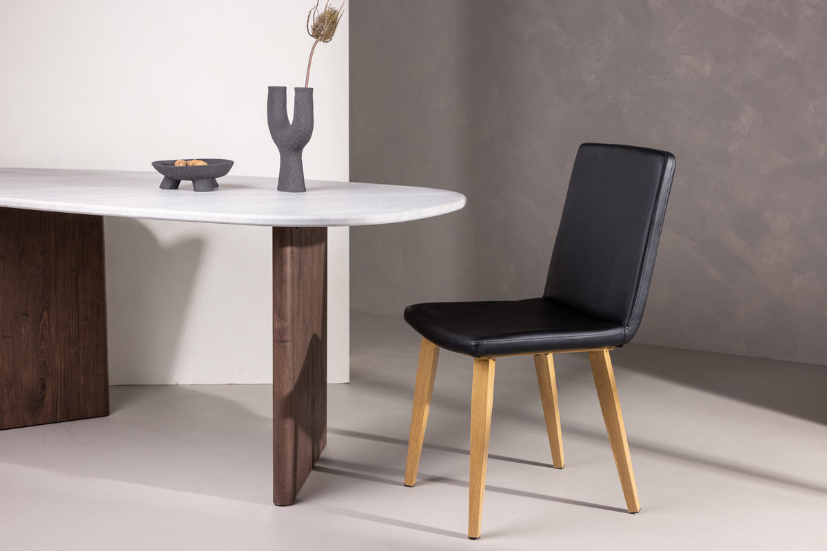 2er-Set Esszimmerstühle Today aus Kunstleder mit Kunstlederbezug - Schwarz-Esszimmerstühle-Venture Home-le canapé