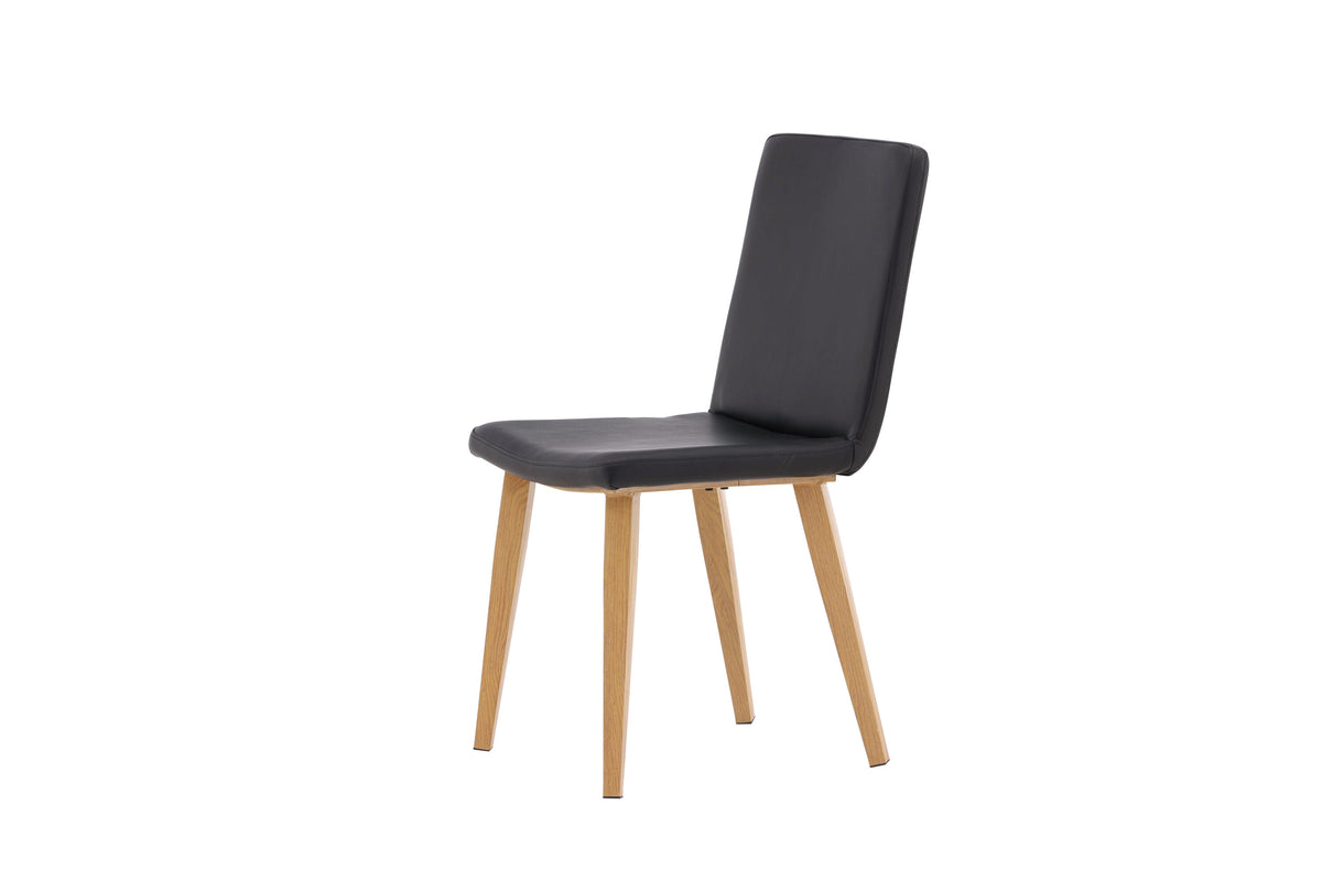 2er-Set Esszimmerstühle Today aus Kunstleder mit Kunstlederbezug - Schwarz-Esszimmerstühle-Venture Home-le canapé