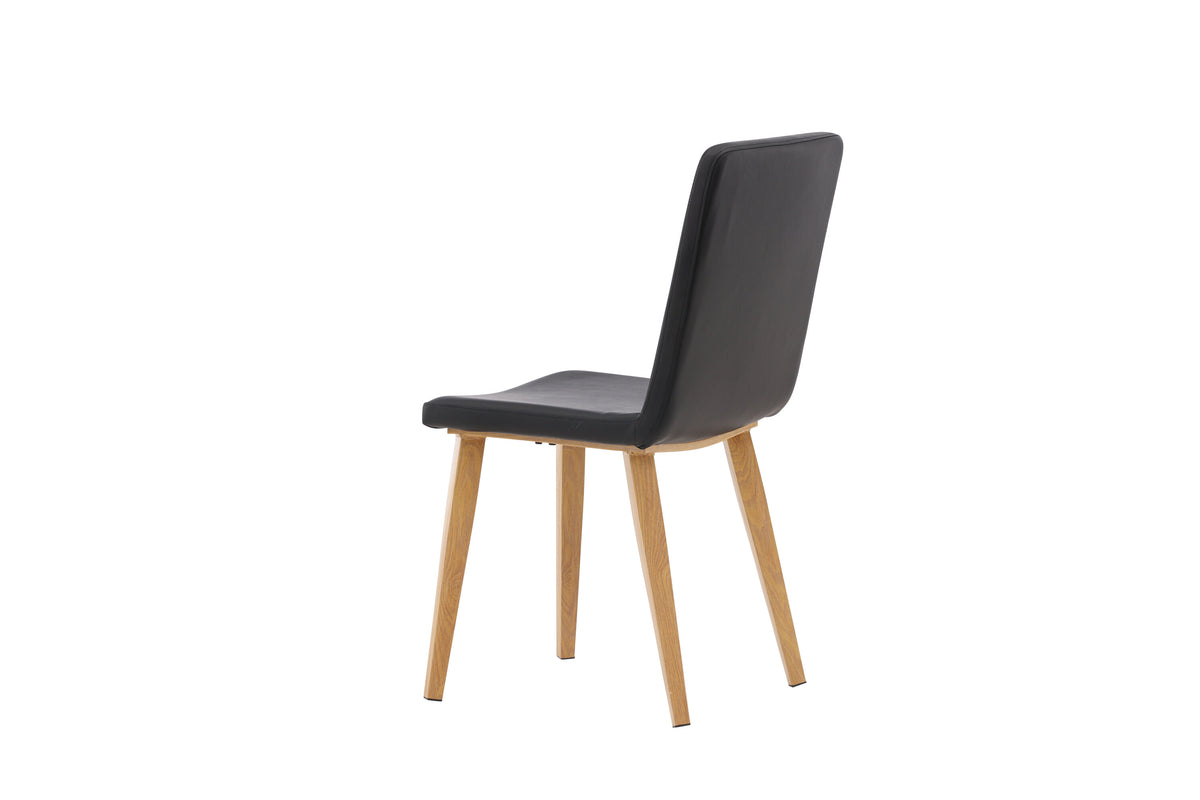 2er-Set Esszimmerstühle Today aus Kunstleder mit Kunstlederbezug - Schwarz-Esszimmerstühle-Venture Home-le canapé