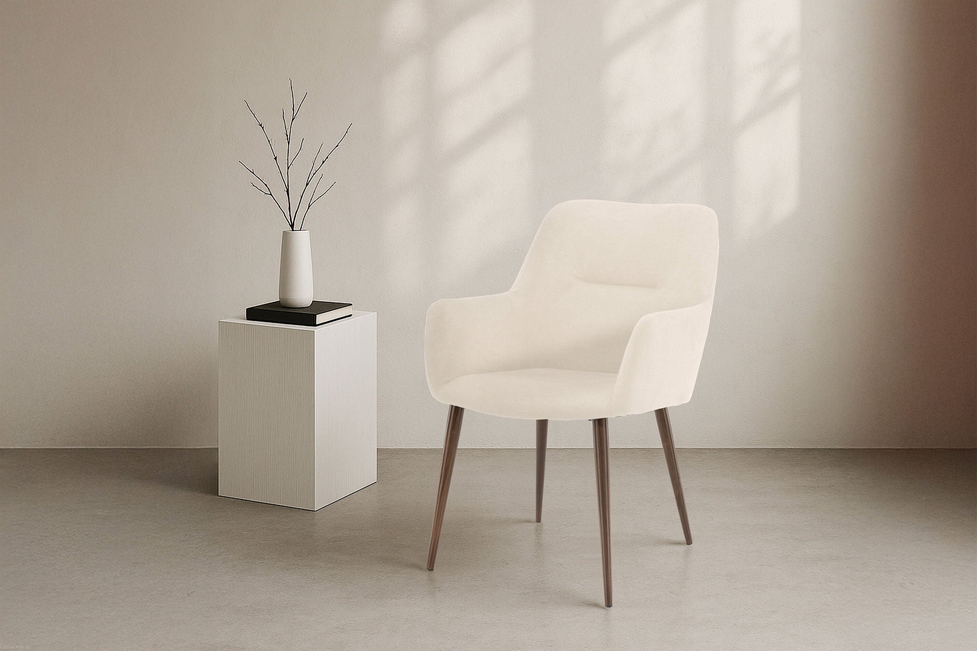 2er-Set Esszimmerstühle Tomorrow aus Leinen - Beige-Esszimmerstühle-Venture Home-le canapé