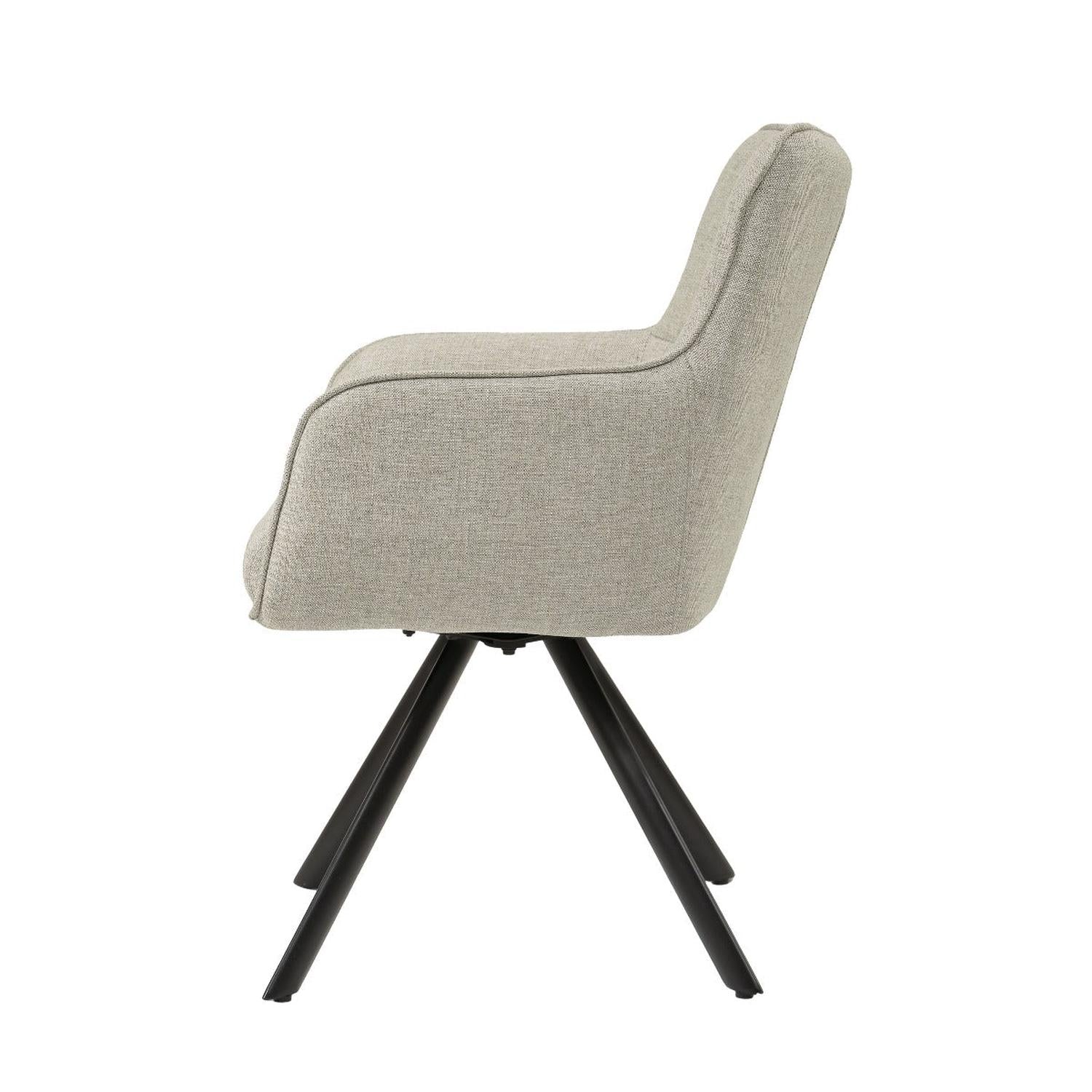 2er-Set Esszimmerstühle Tori - Sandbraun-Esszimmerstühle-Livingfurn-le canapé