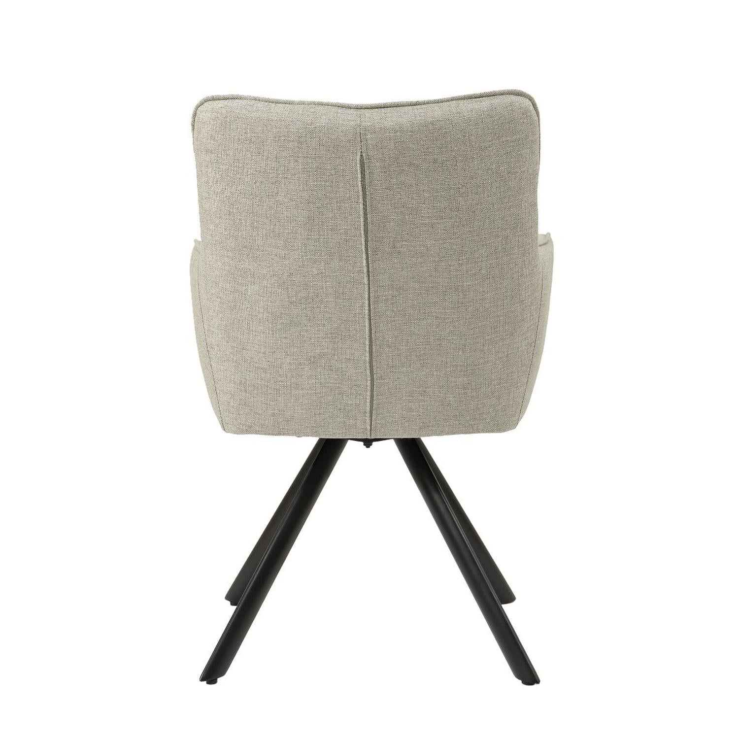 2er-Set Esszimmerstühle Tori - Sandbraun-Esszimmerstühle-Livingfurn-le canapé