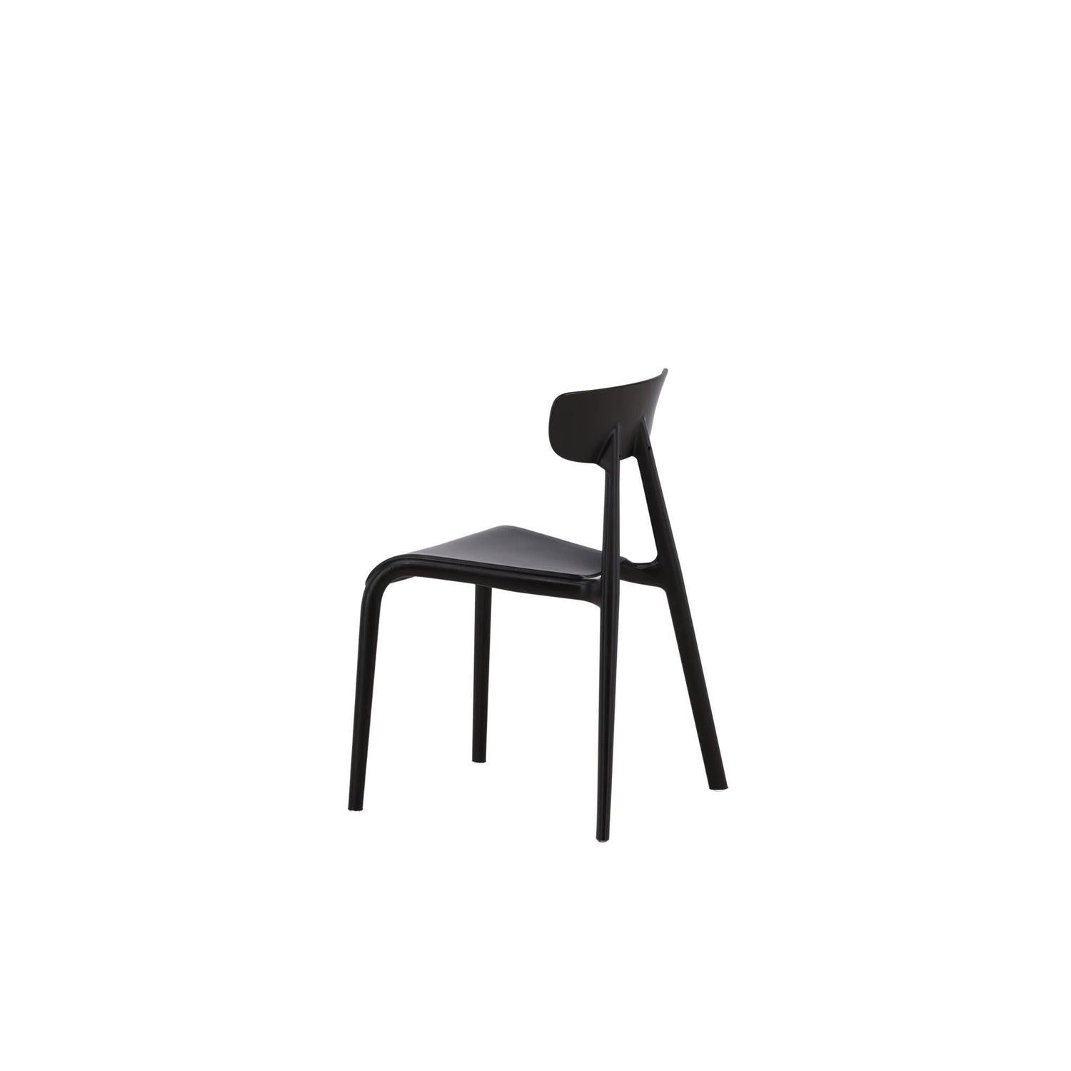 2er-Set Esszimmerstühle Ursholmen aus Kunststoff - Schwarz-Kunststoffstühle-Venture Home-le canapé