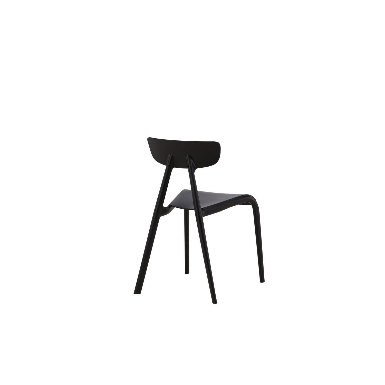 2er-Set Esszimmerstühle Ursholmen aus Kunststoff - Schwarz-Kunststoffstühle-Venture Home-le canapé