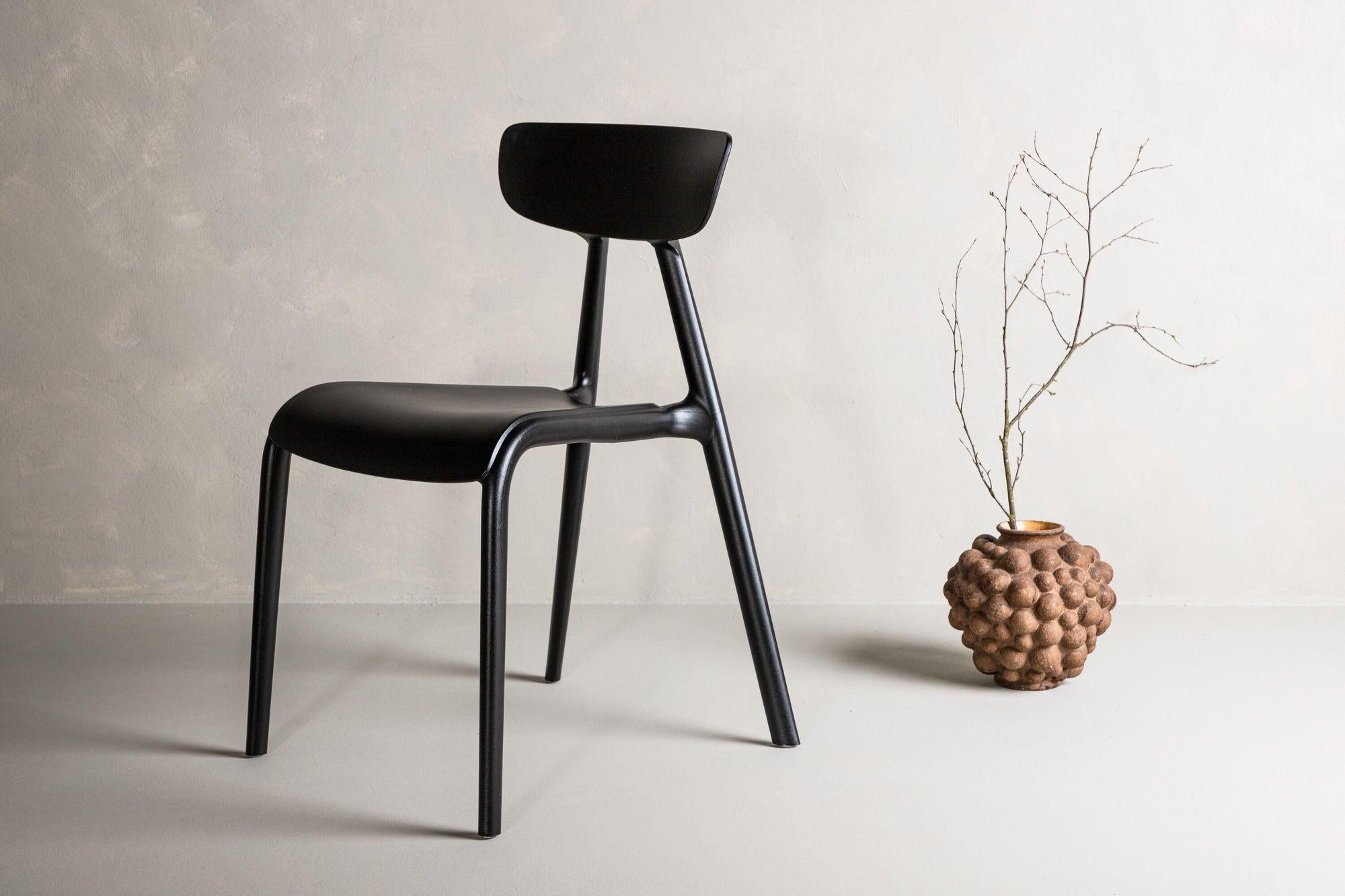 2er-Set Esszimmerstühle Ursholmen aus Kunststoff - Schwarz-Kunststoffstühle-Venture Home-le canapé