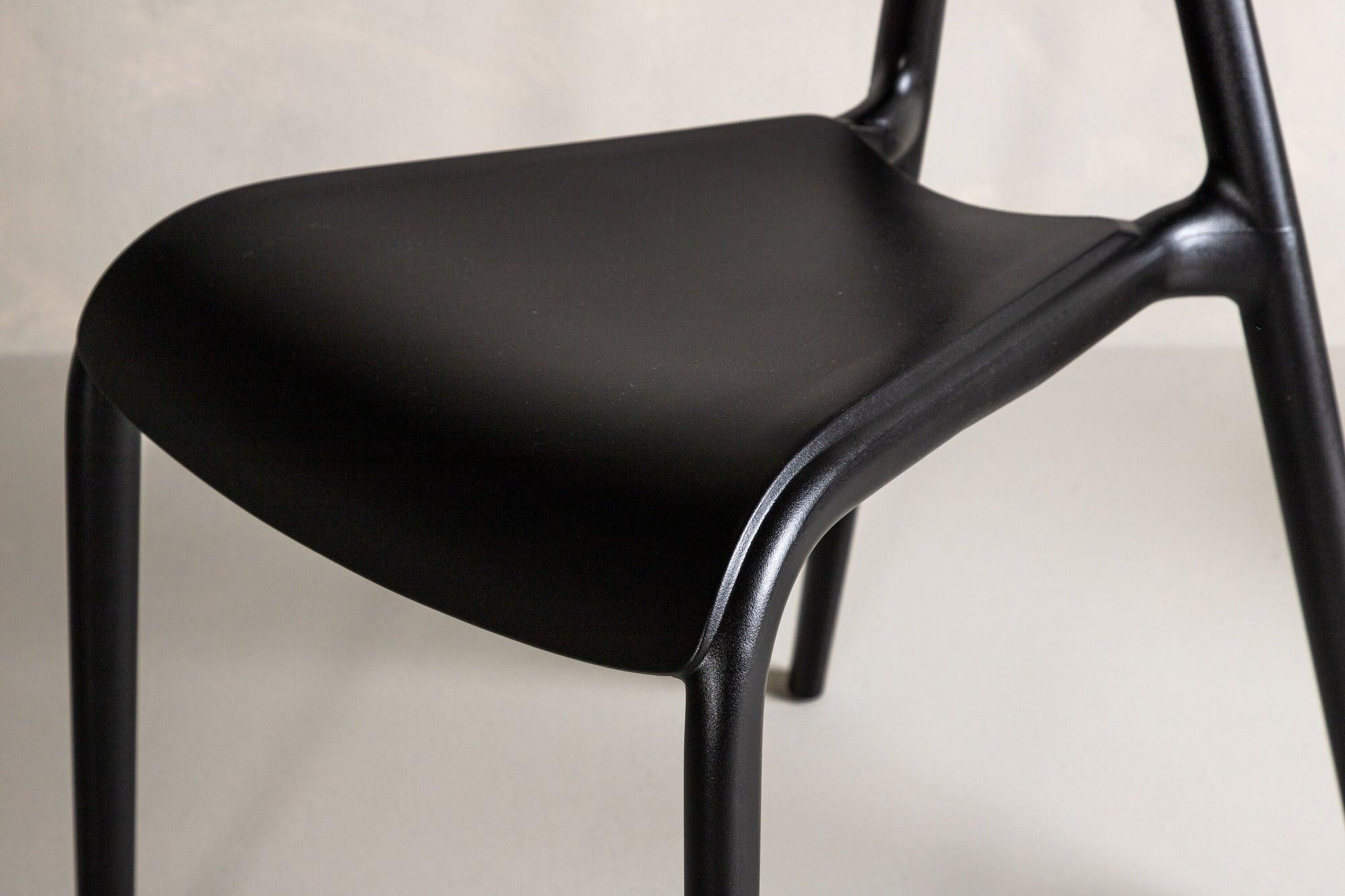 2er-Set Esszimmerstühle Ursholmen aus Kunststoff - Schwarz-Kunststoffstühle-Venture Home-le canapé