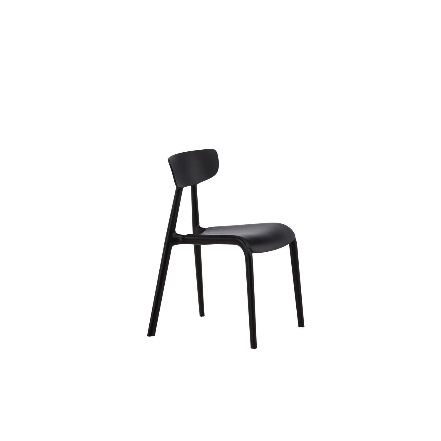 2er-Set Esszimmerstühle Ursholmen aus Kunststoff - Schwarz-Kunststoffstühle-Venture Home-le canapé