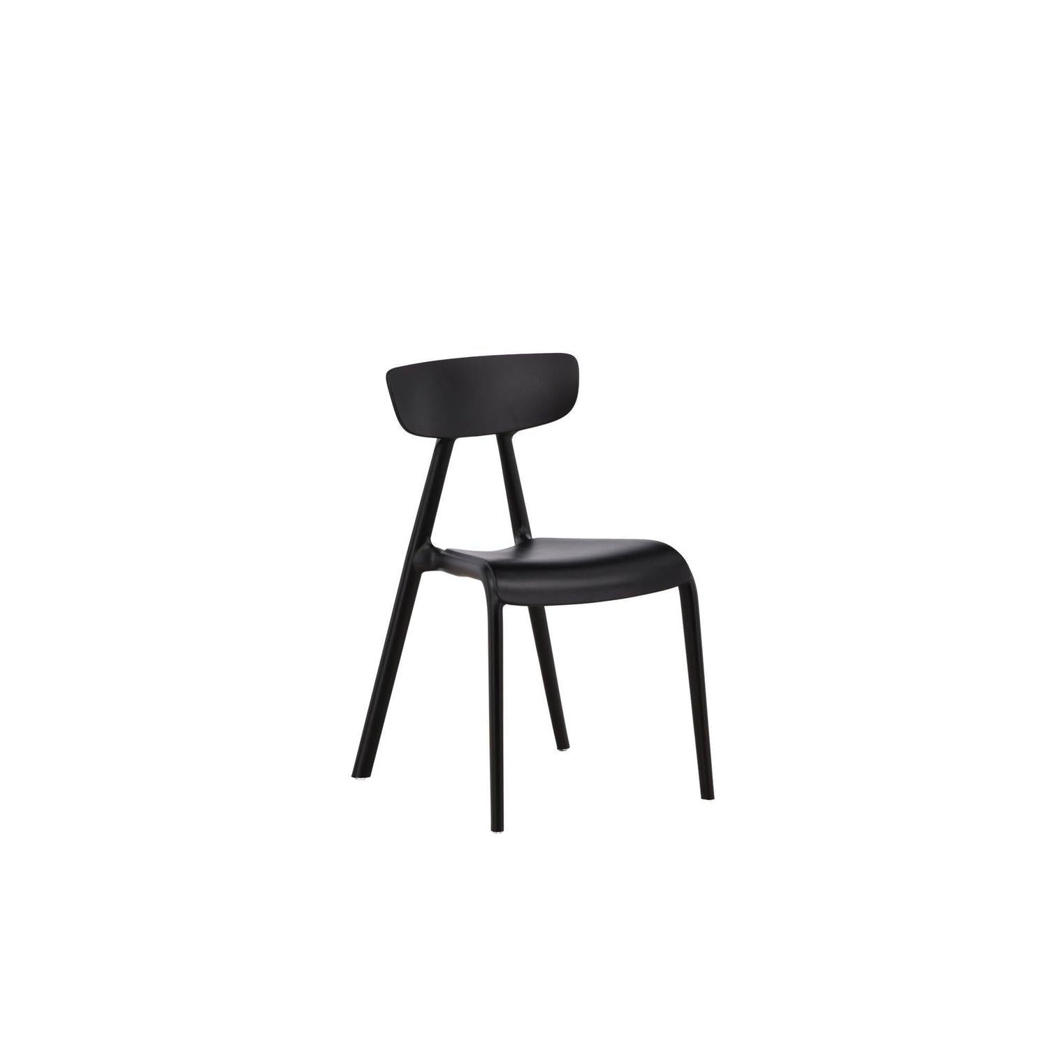 2er-Set Esszimmerstühle Ursholmen aus Kunststoff - Schwarz-Kunststoffstühle-Venture Home-le canapé