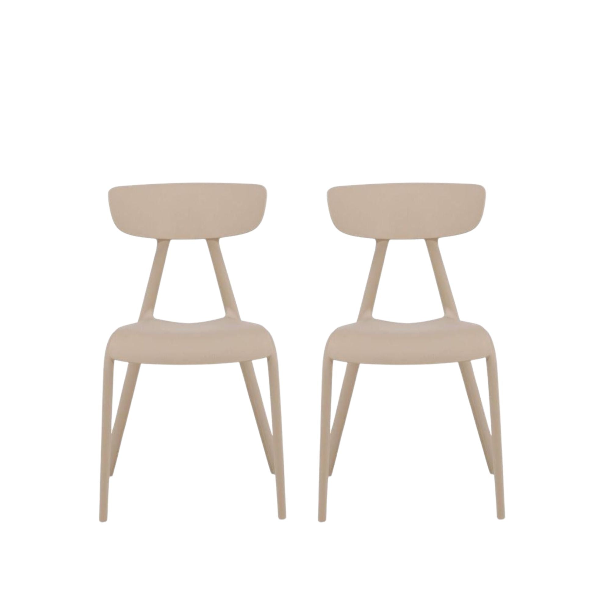 2er-Set Esszimmerstühle Ursholmen aus Polypropylen - Beige-Kunststoffstühle-Venture Home-le canapé