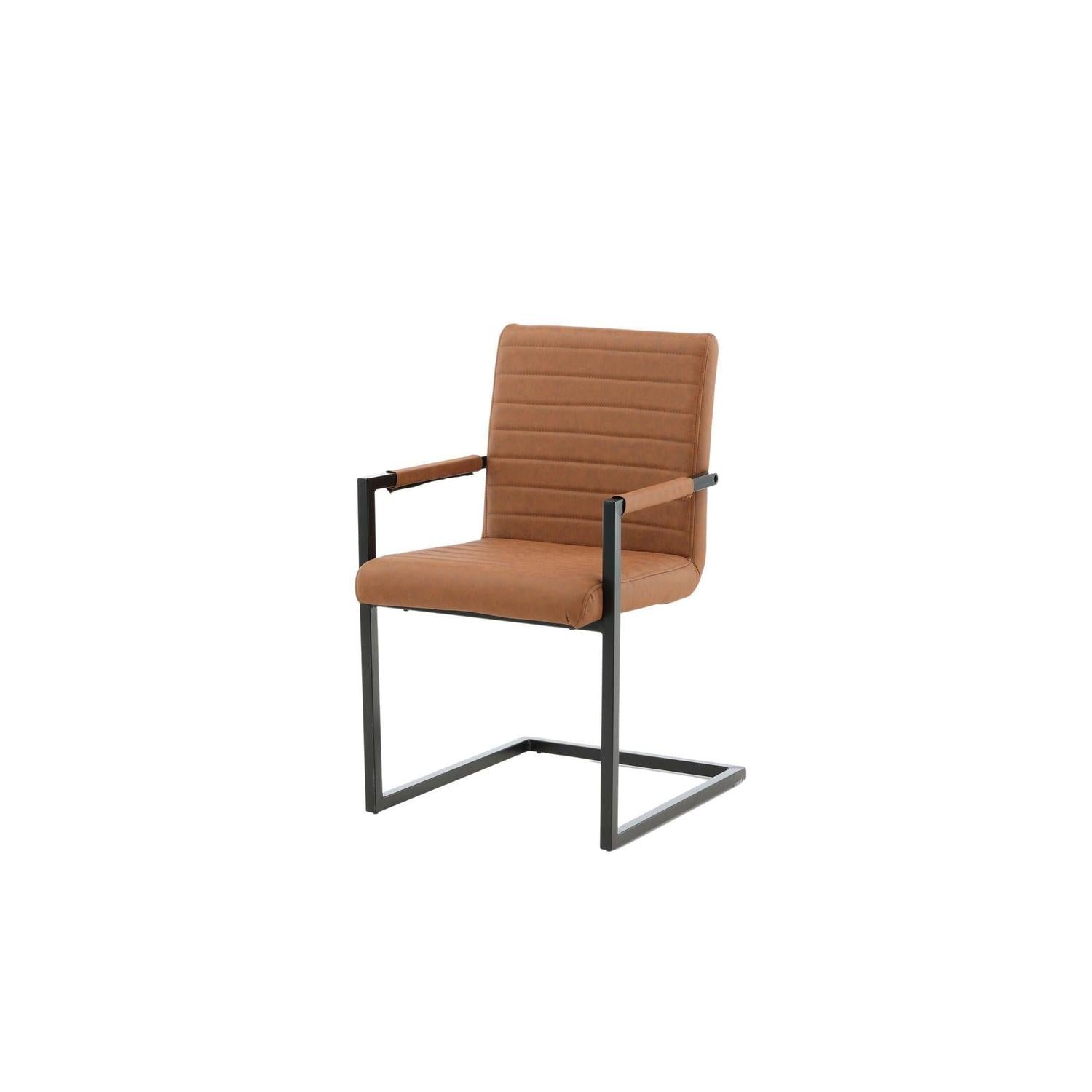 2er-Set Freischwinger Armlehnenstühle Karmstol - Braun-Freischwinger-Venture Home-le canapé