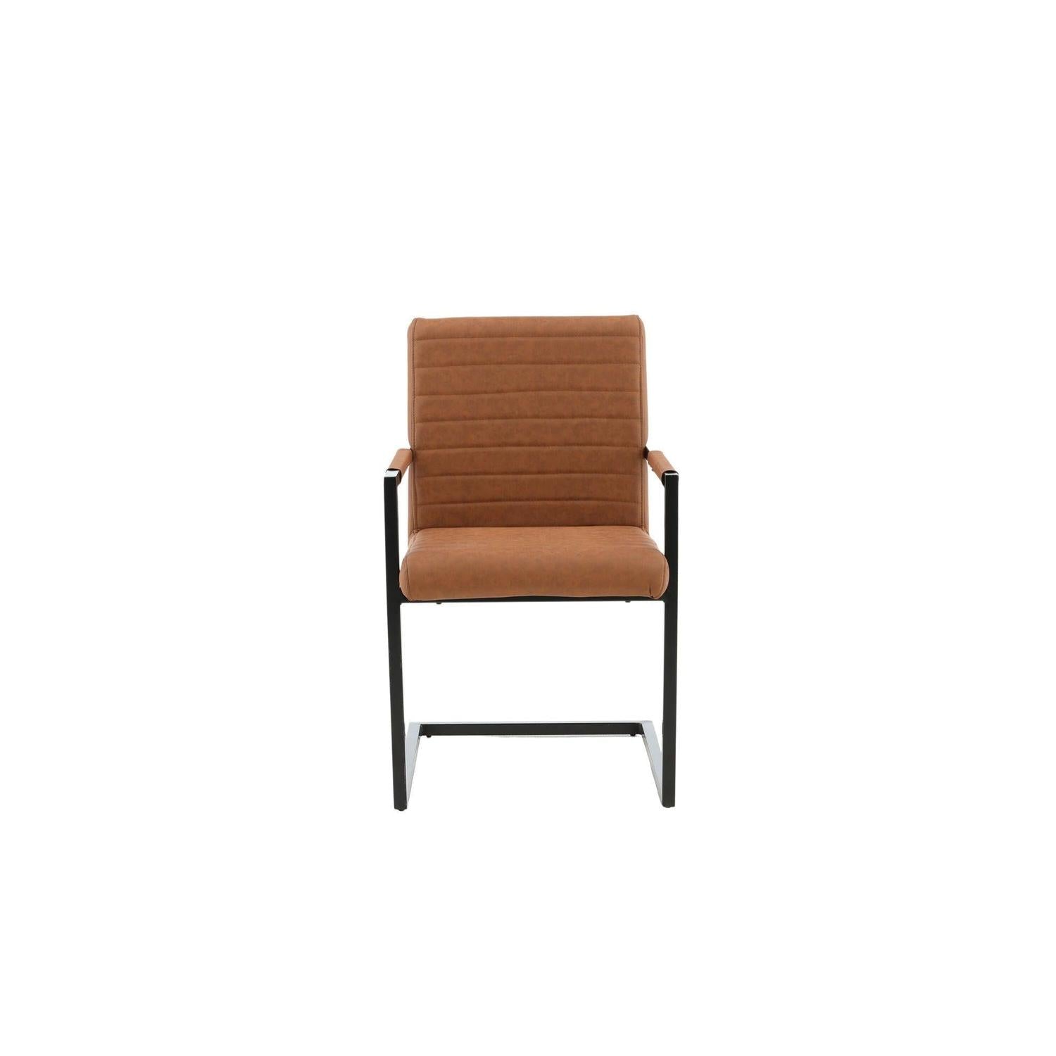 2er-Set Freischwinger Armlehnenstühle Karmstol - Braun-Freischwinger-Venture Home-le canapé